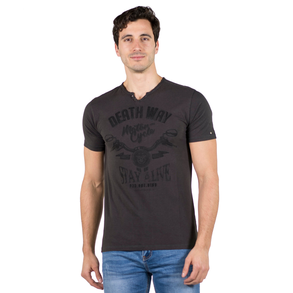 Camiseta Cuello Panadero Hombre 100% Algodón – Koroshi 2011MC14