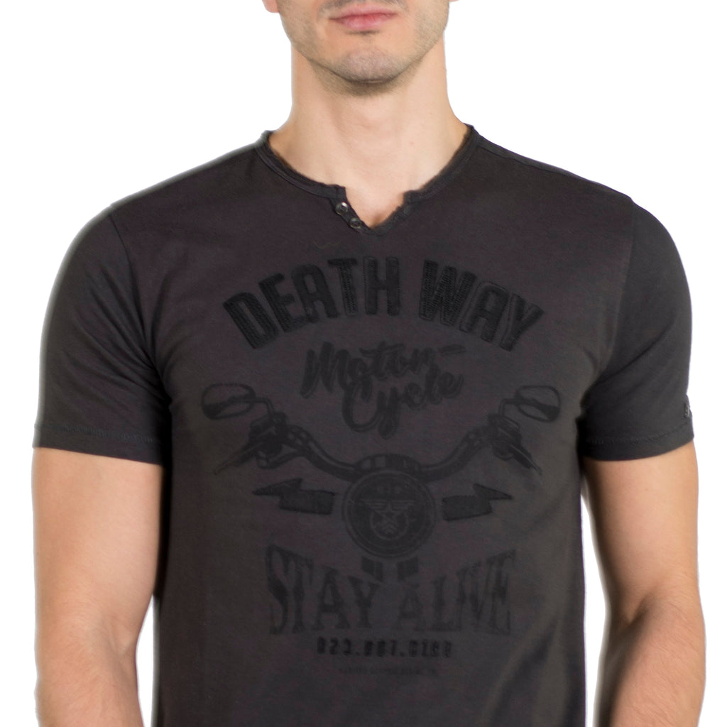 Camiseta Cuello Panadero Hombre 100% Algodón – Koroshi 2011MC14