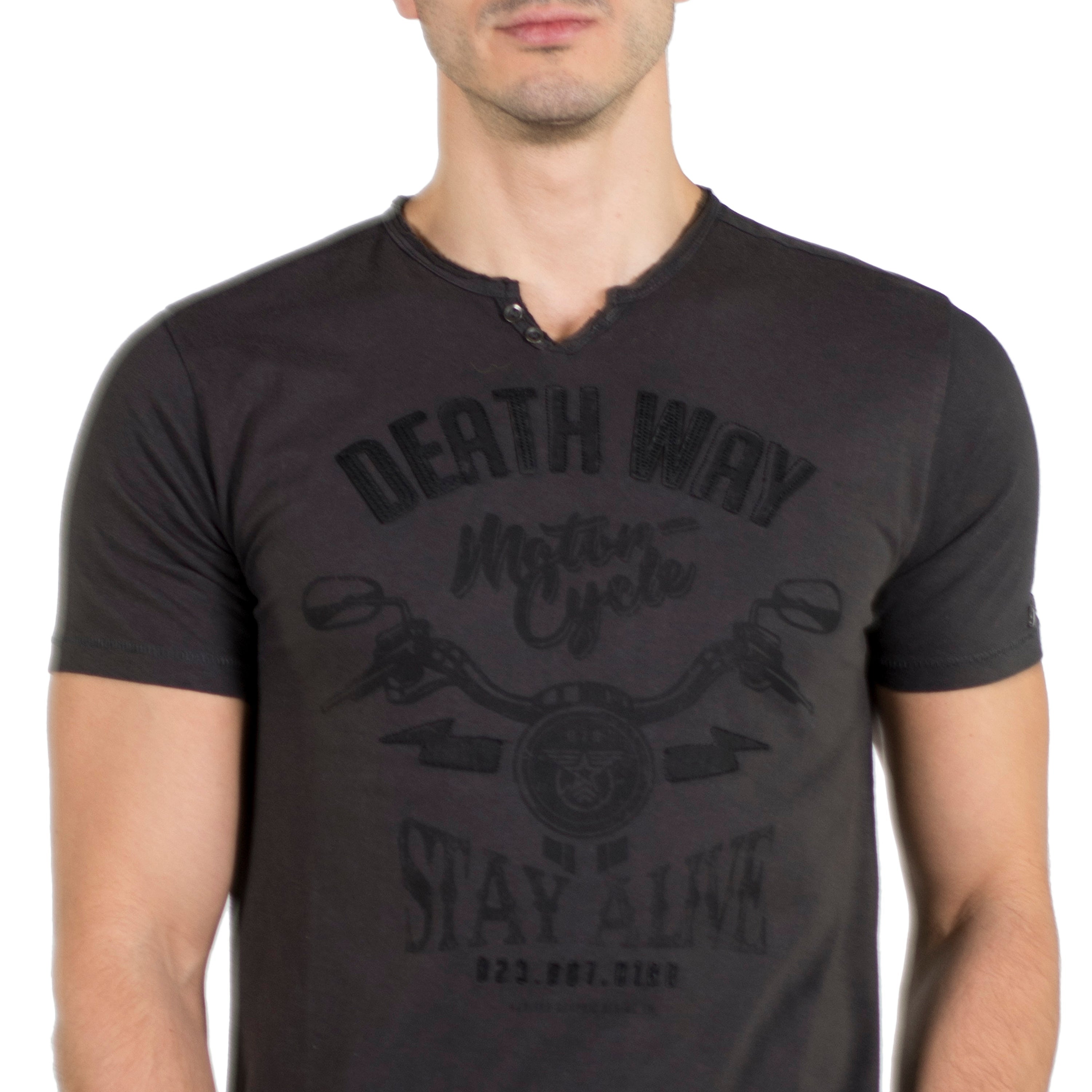 Camiseta Cuello Panadero Hombre 100% Algodón – Koroshi 2011MC14