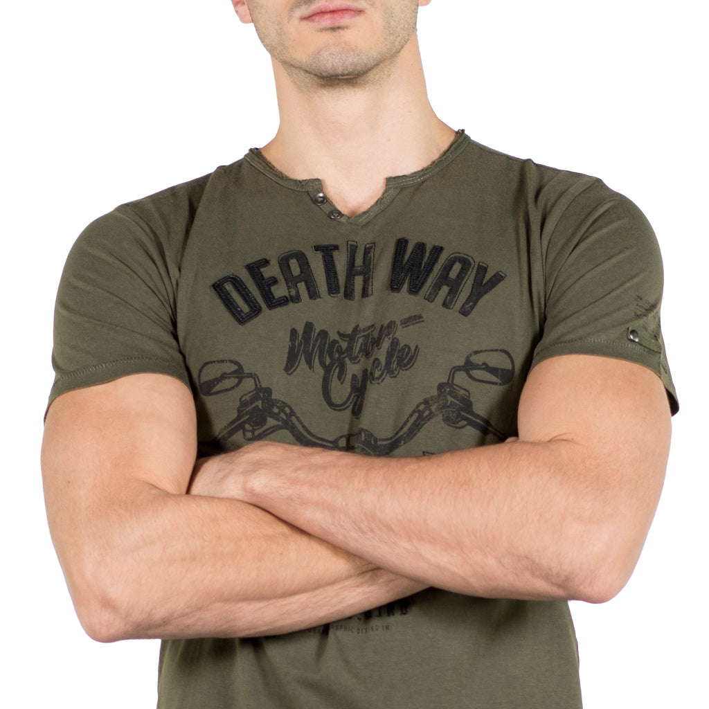 Camiseta Cuello Panadero Hombre 100% Algodón – Koroshi 2011MC14
