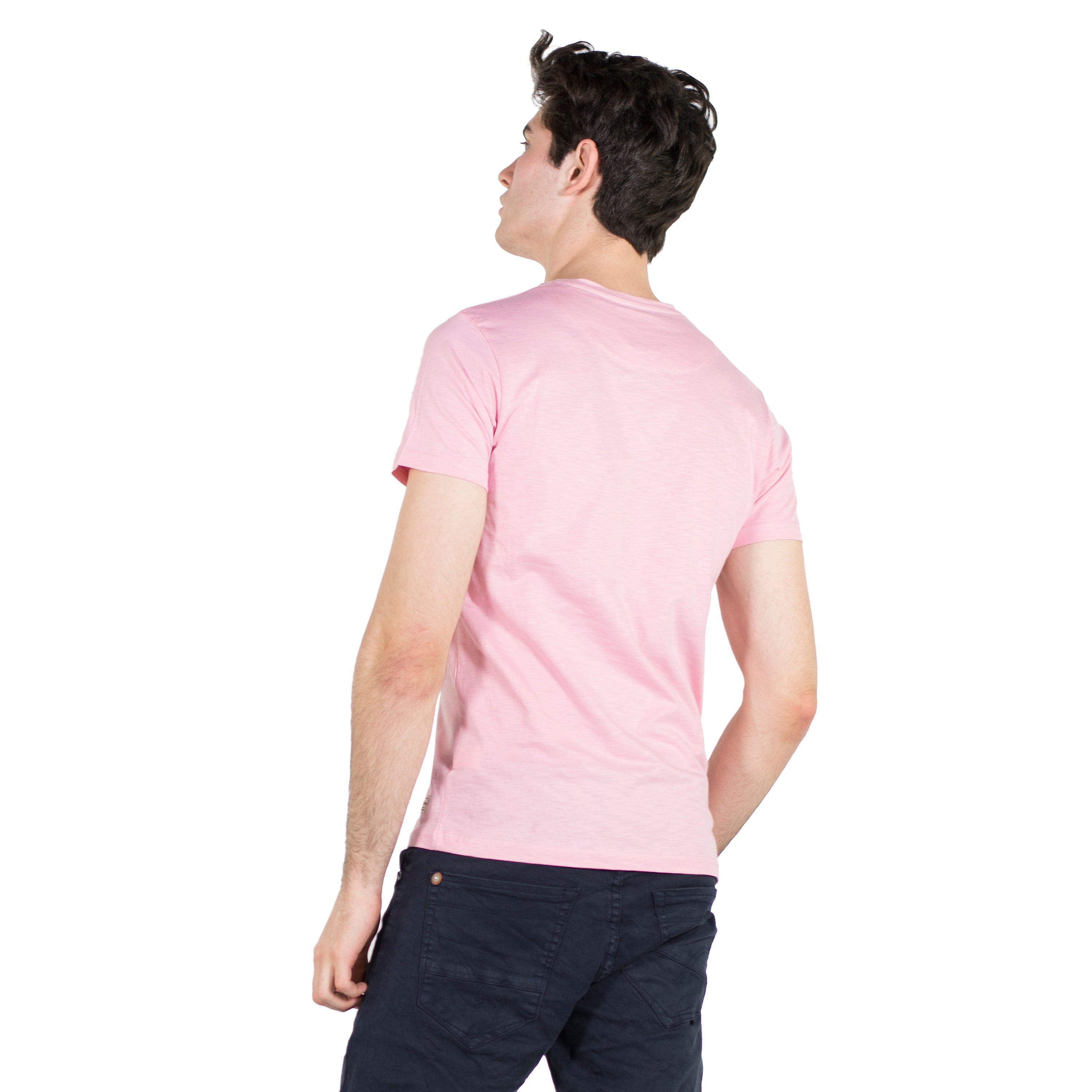 Camiseta Hombre Manga Corta Estampado Gráfico en el Pecho – Koroshi 2011MC26