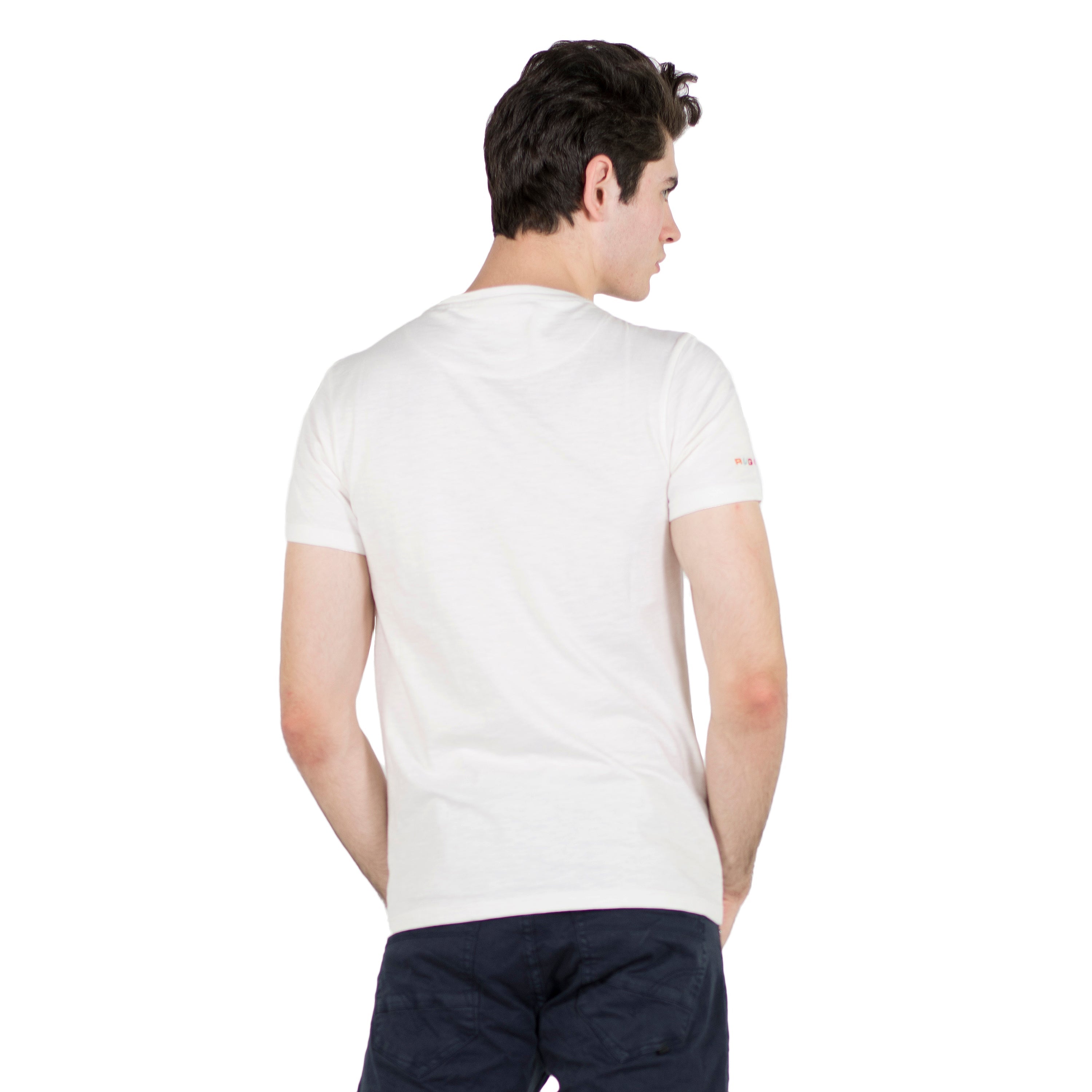 Camiseta Hombre Manga Corta Estampado Gráfico en el Pecho – Koroshi 2011MC26