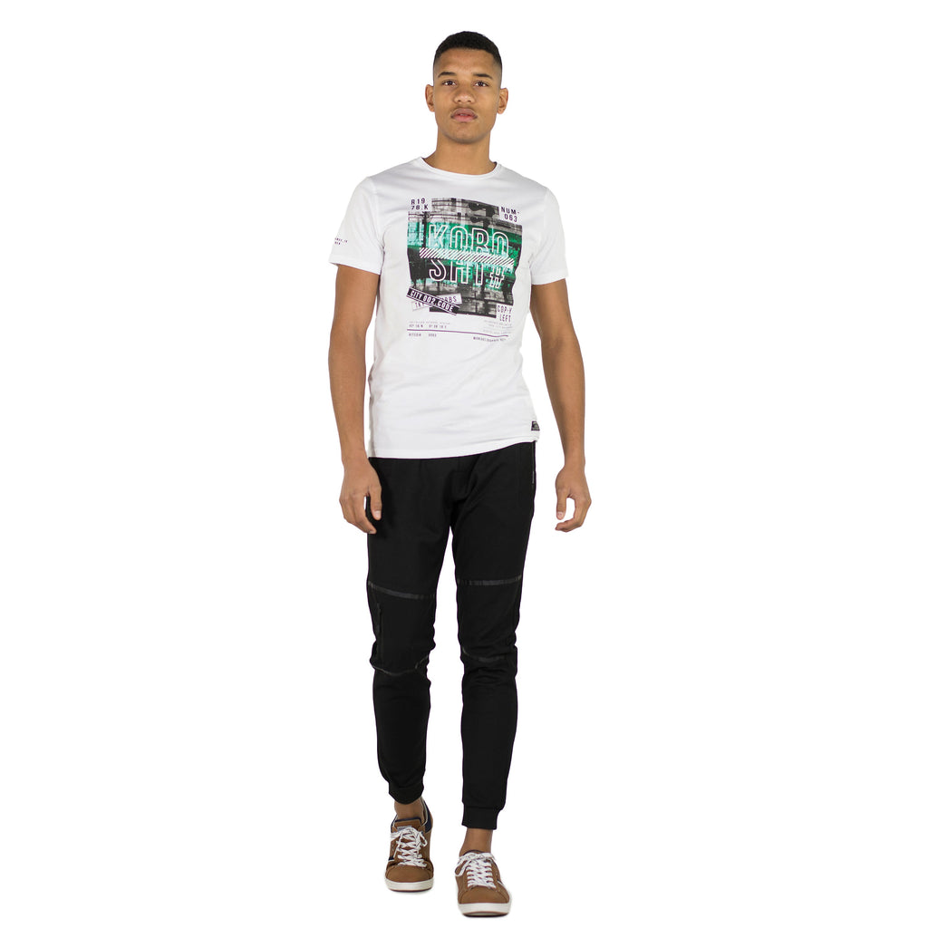 Camiseta Hombre Manga Corta Estampado Gráfico – Koroshi 2011MC30