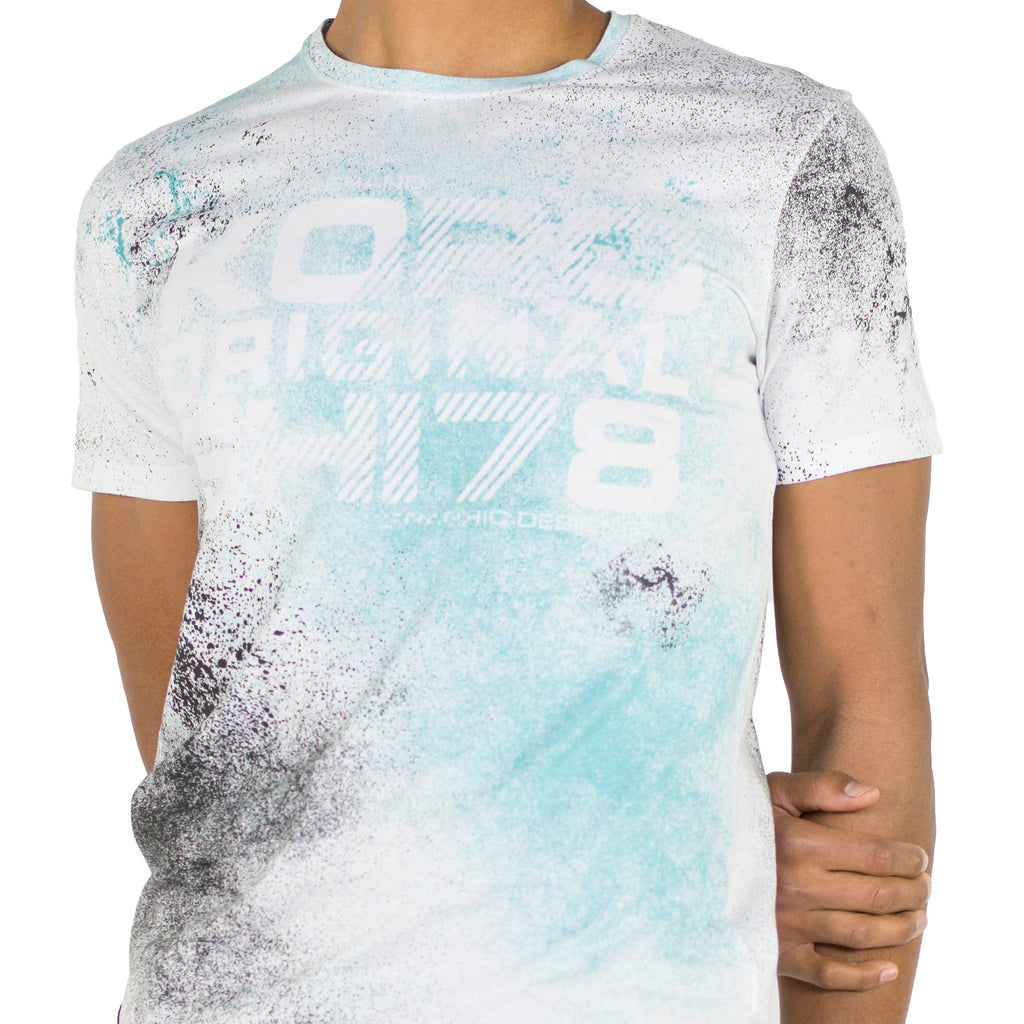 Camiseta Hombre Manga Corta Estampado All Over – Koroshi 2011MC39