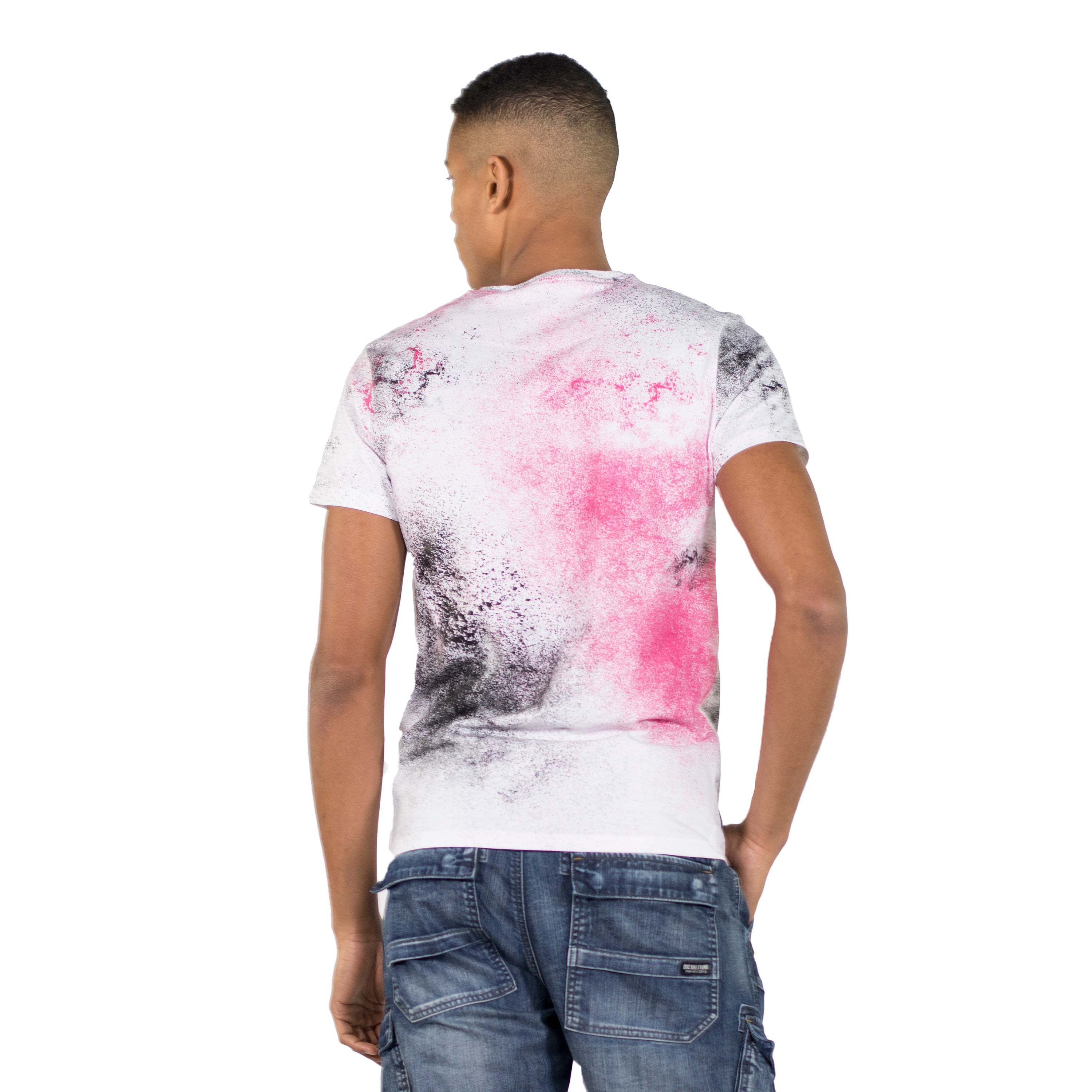 Camiseta Hombre Manga Corta Estampado All Over – Koroshi 2011MC39
