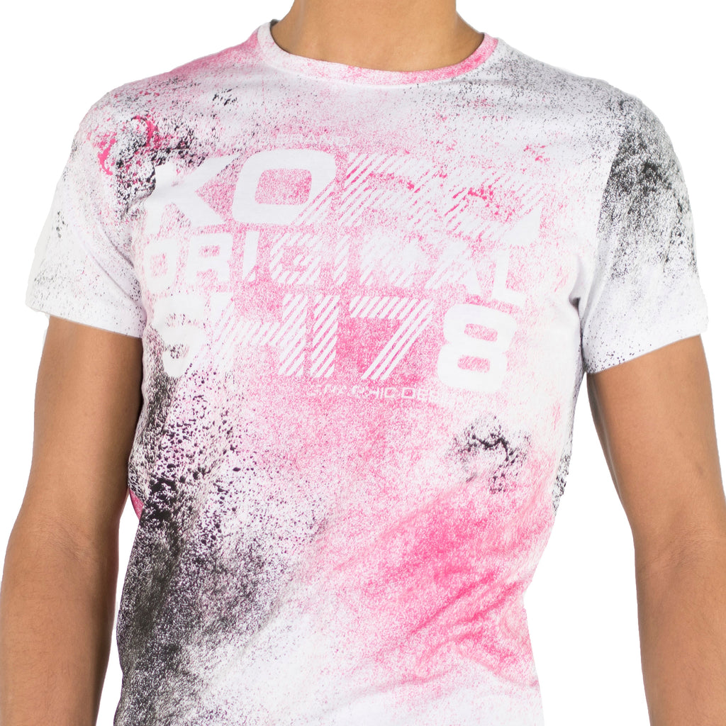 Camiseta Hombre Manga Corta Estampado All Over – Koroshi 2011MC39
