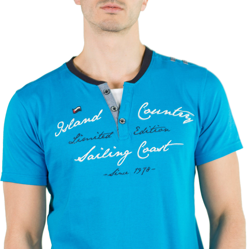 Camiseta Hombre Cuello Panadero Bordada – Koroshi 2011MC49