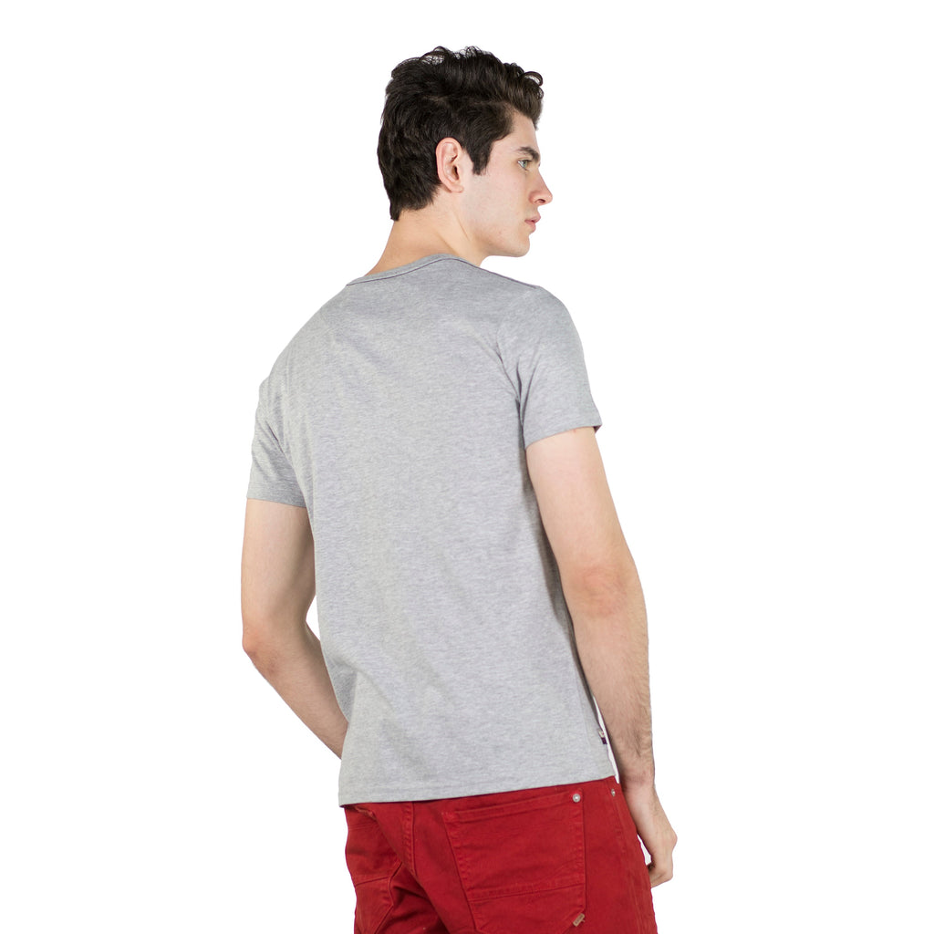 Camiseta Hombre Manga Corta Jaspeada Estampada – Koroshi 2011MC61