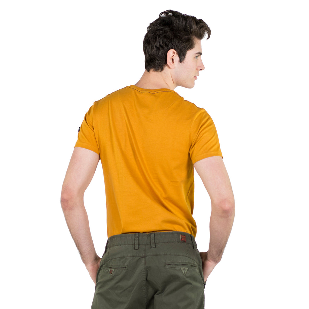 Camiseta Hombre Manga Corta Jaspeada Estampada – Koroshi 2011MC61