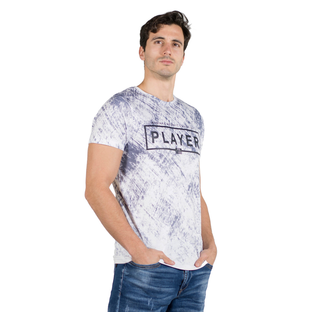 Camiseta Hombre Manga Corta Estampado Player – Koroshi 2011MC65