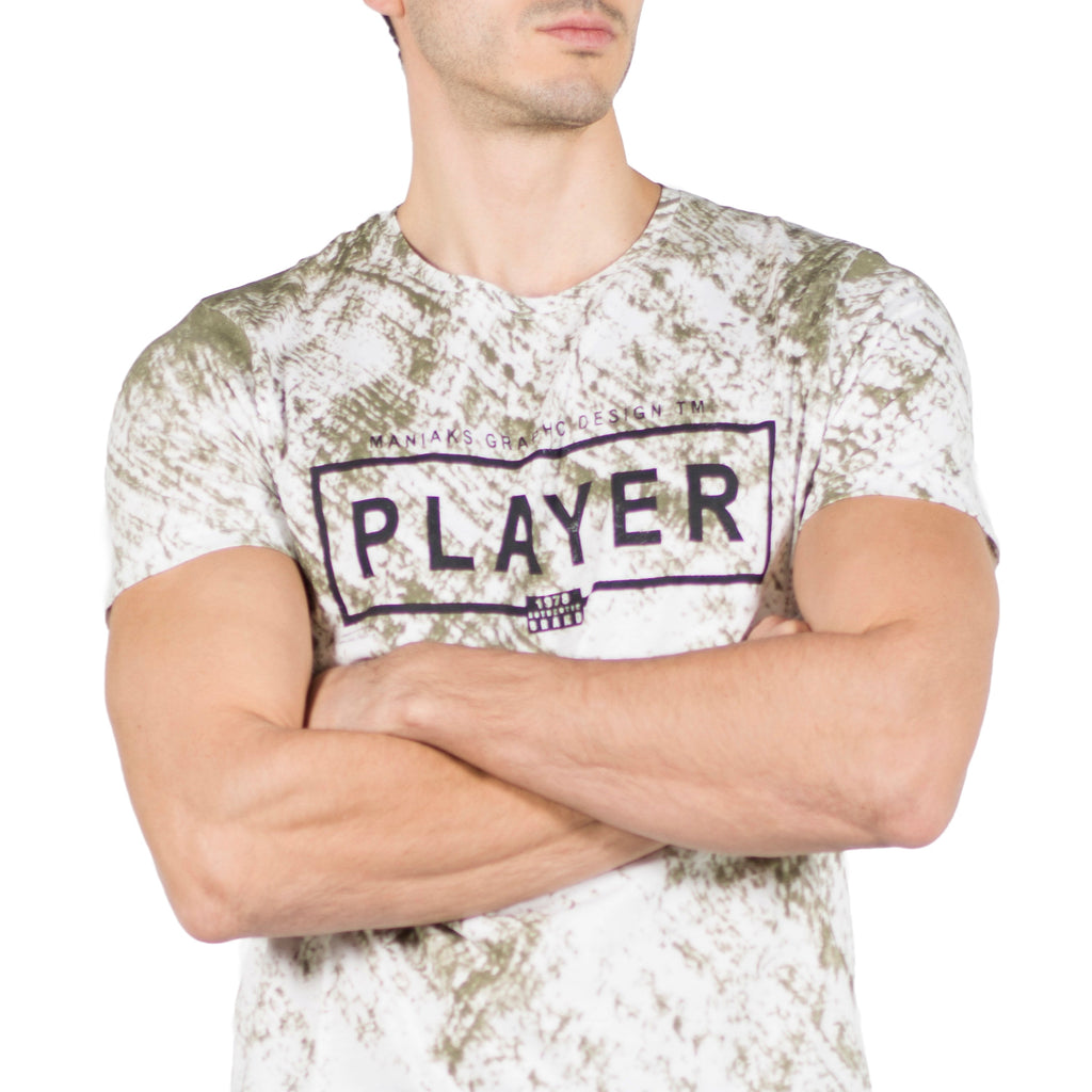 Camiseta Hombre Manga Corta Estampado Player – Koroshi 2011MC65