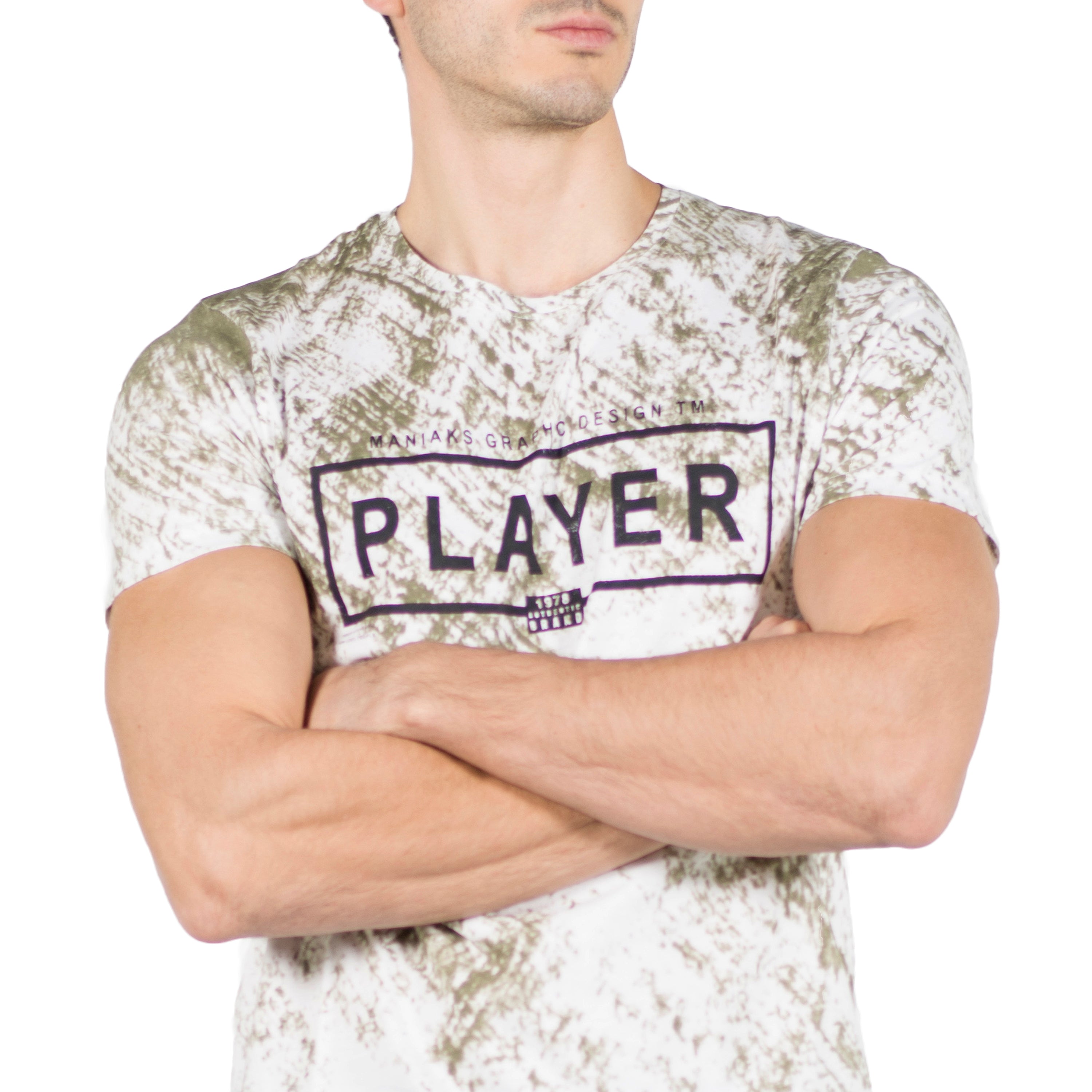 Camiseta Hombre Manga Corta Estampado Player – Koroshi 2011MC65