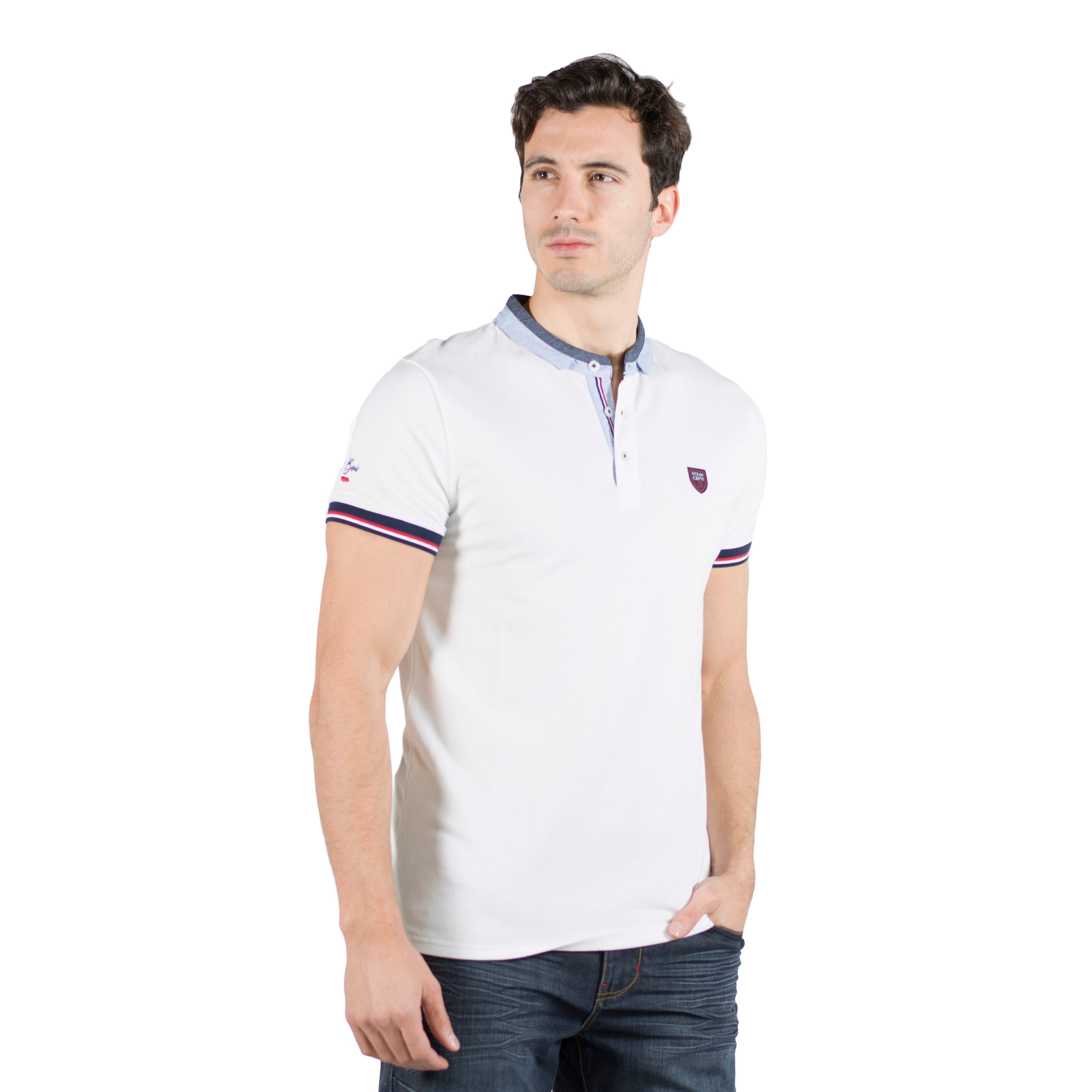 Polo Hombre Manga Corta Piqué Cuello Mao – Koroshi 2011PC05