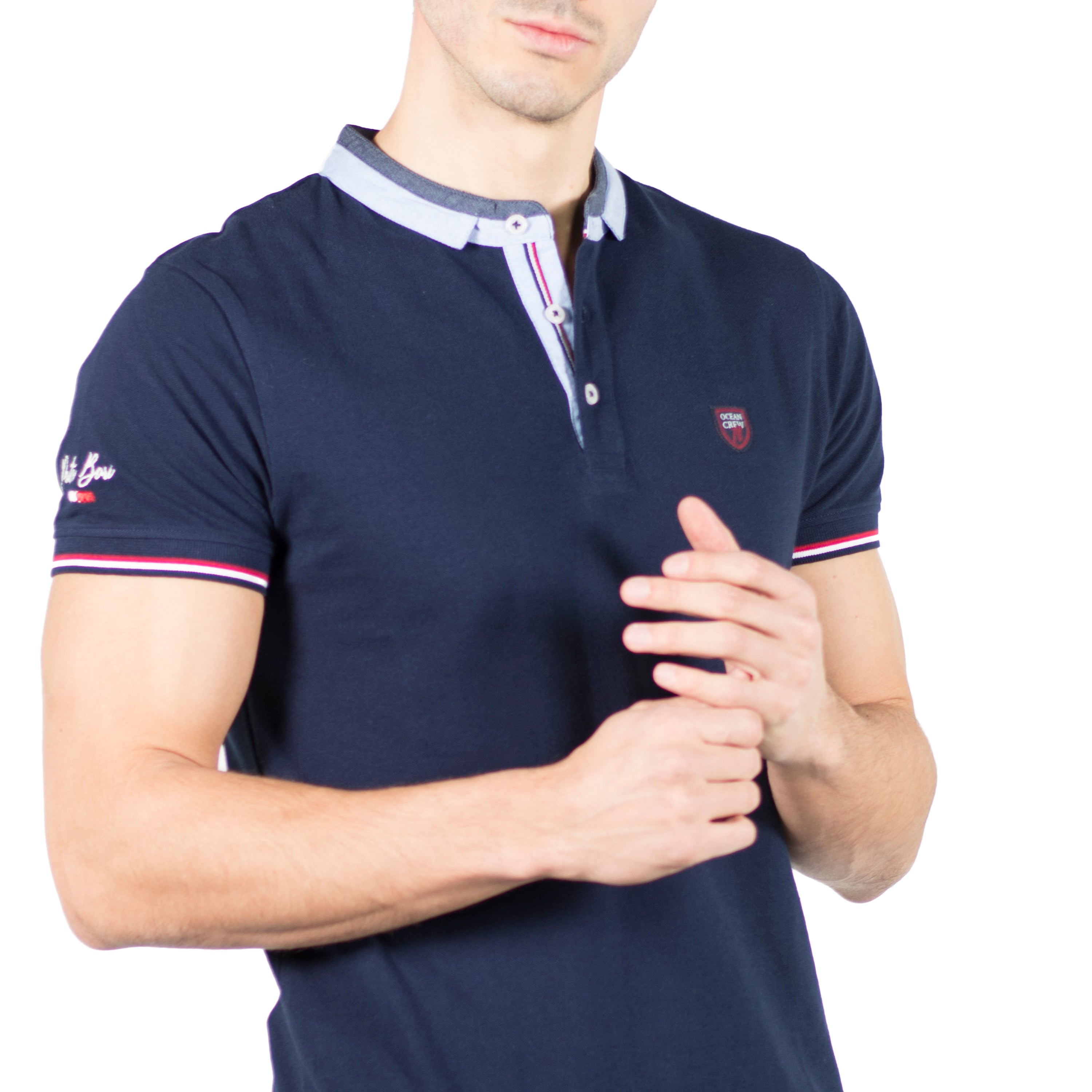 Polo Hombre Manga Corta Piqué Cuello Mao – Koroshi 2011PC05
