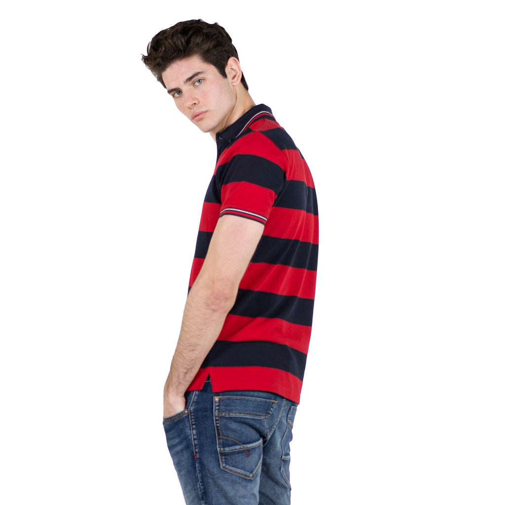 Polo Hombre Manga Corta Piqué Rayas – Koroshi 2011PC09