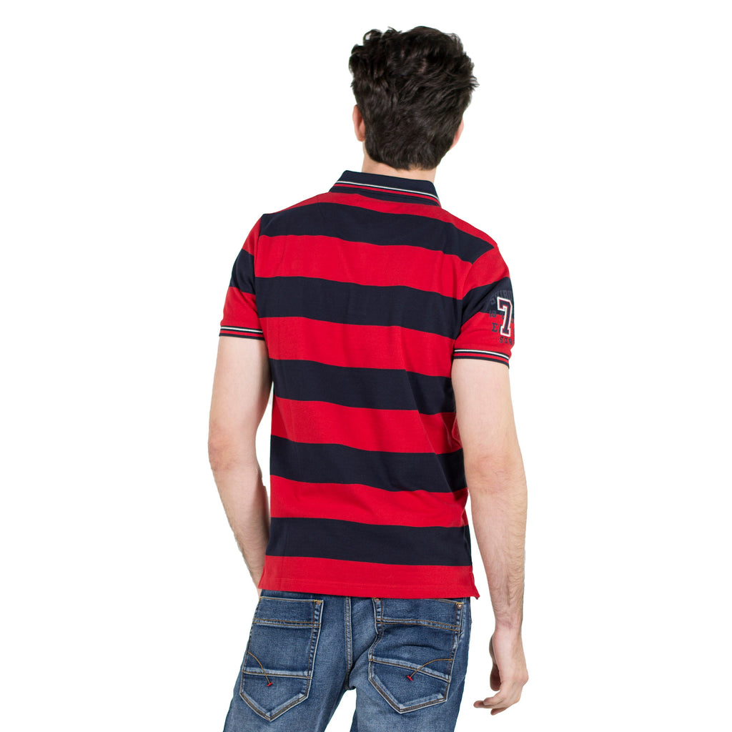 Polo Hombre Manga Corta Piqué Rayas – Koroshi 2011PC09