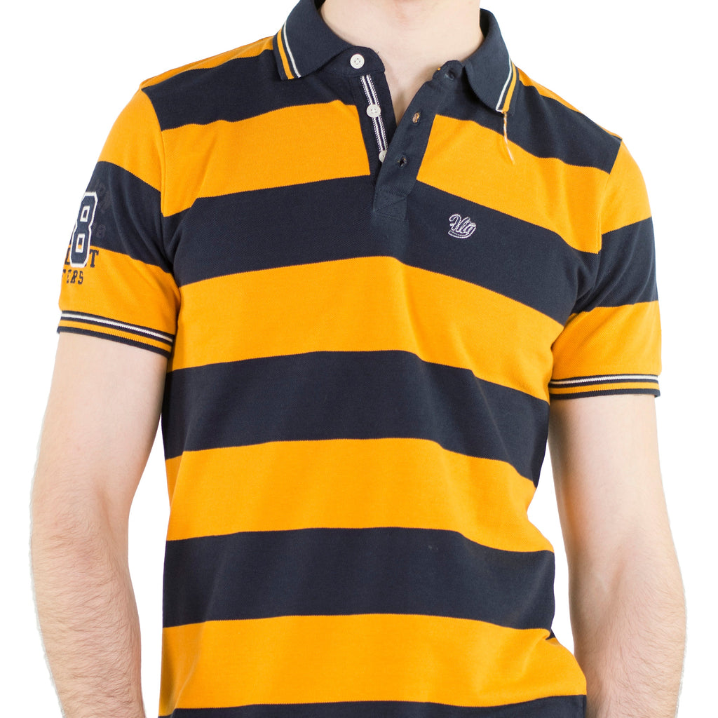 Polo Hombre Manga Corta Piqué Rayas – Koroshi 2011PC09