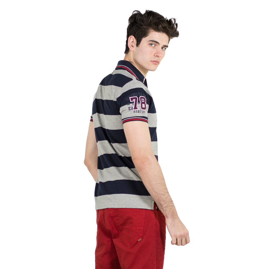 Polo Hombre Manga Corta Piqué Rayas – Koroshi 2011PC09