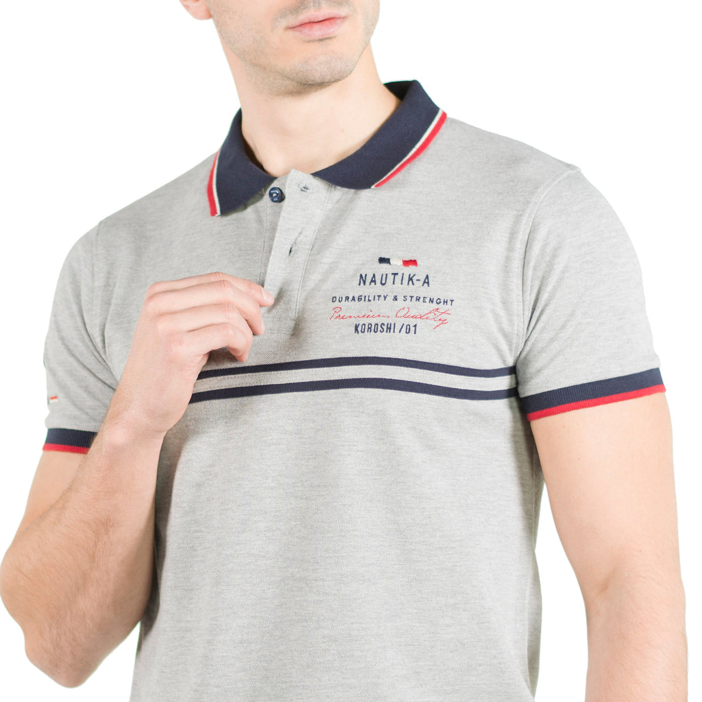 Polo Hombre Piqué Manga Corta con Cinta en Pecho – Koroshi 2011PC15