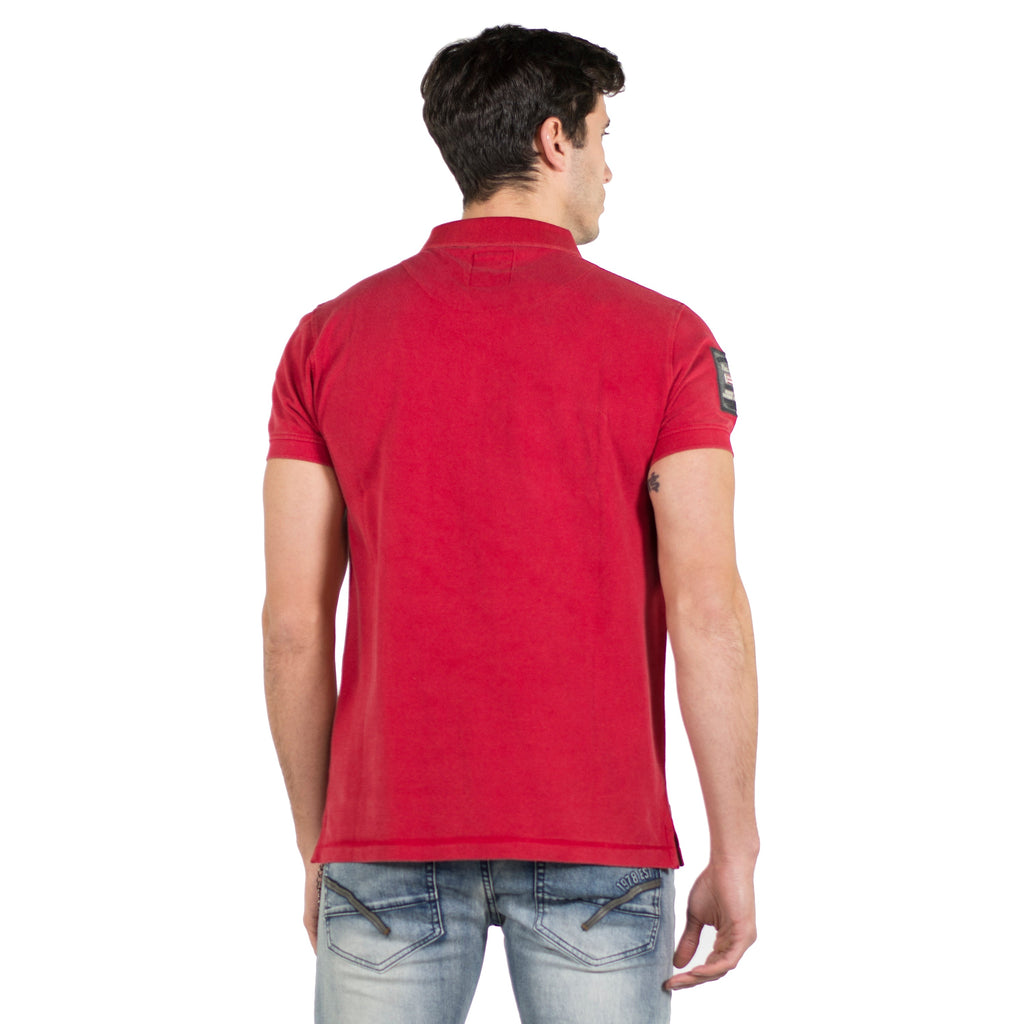 Polo Hombre Piqué Manga Corta con Bolsillo y Estampado – Koroshi 2011PC18