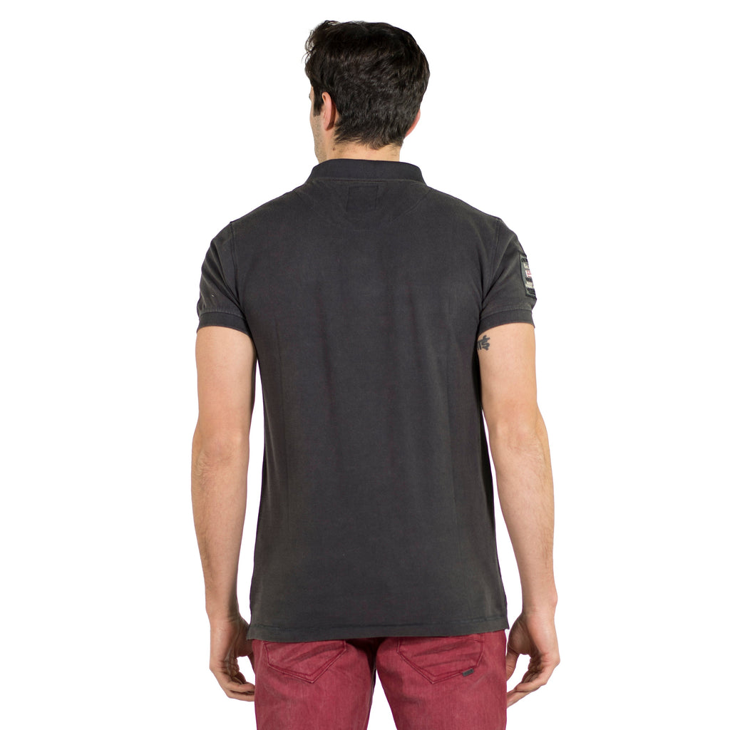Polo Hombre Piqué Manga Corta con Bolsillo y Estampado – Koroshi 2011PC18