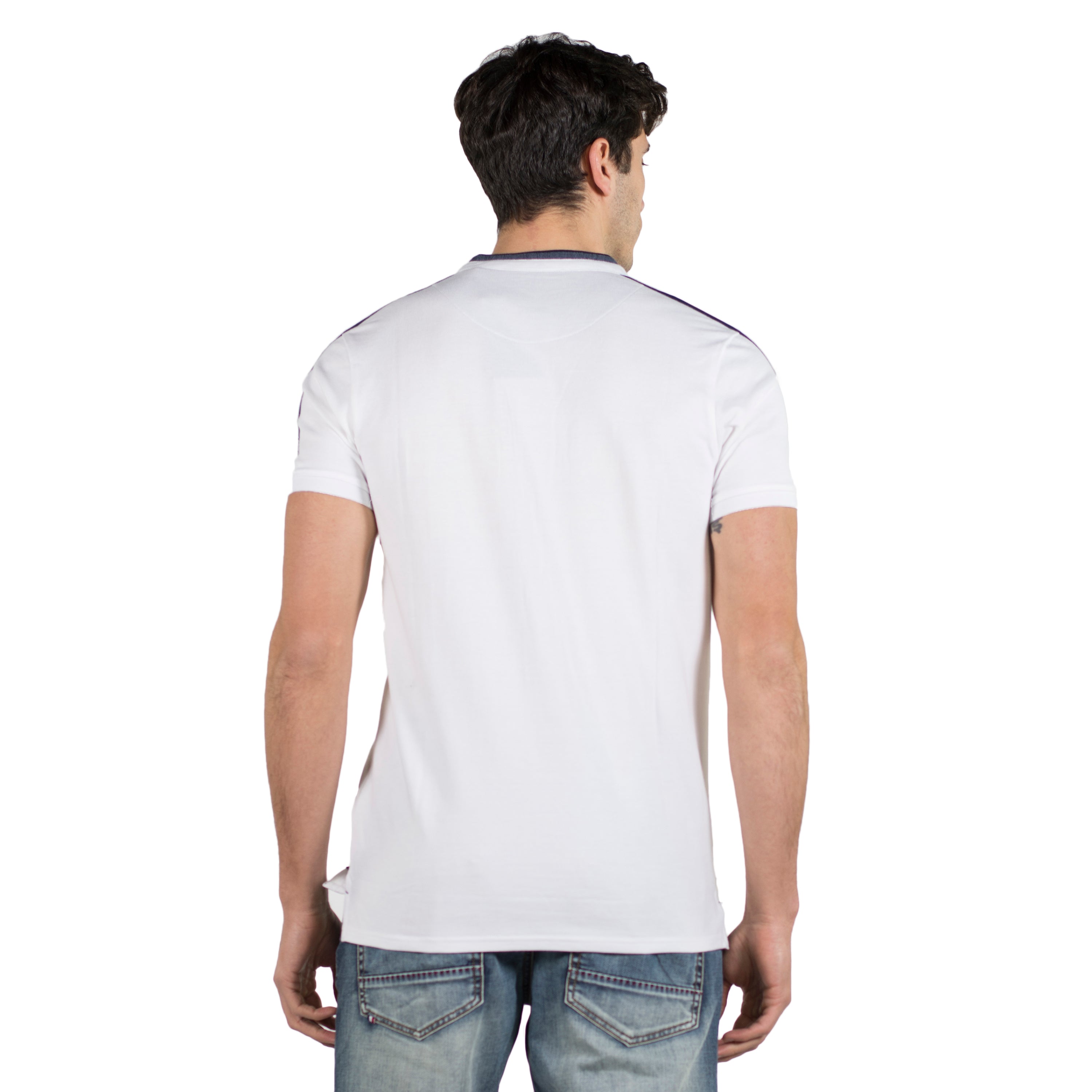Polo Hombre Cuello Mao Manga Corta con Bolsillos – Koroshi 2011PC26