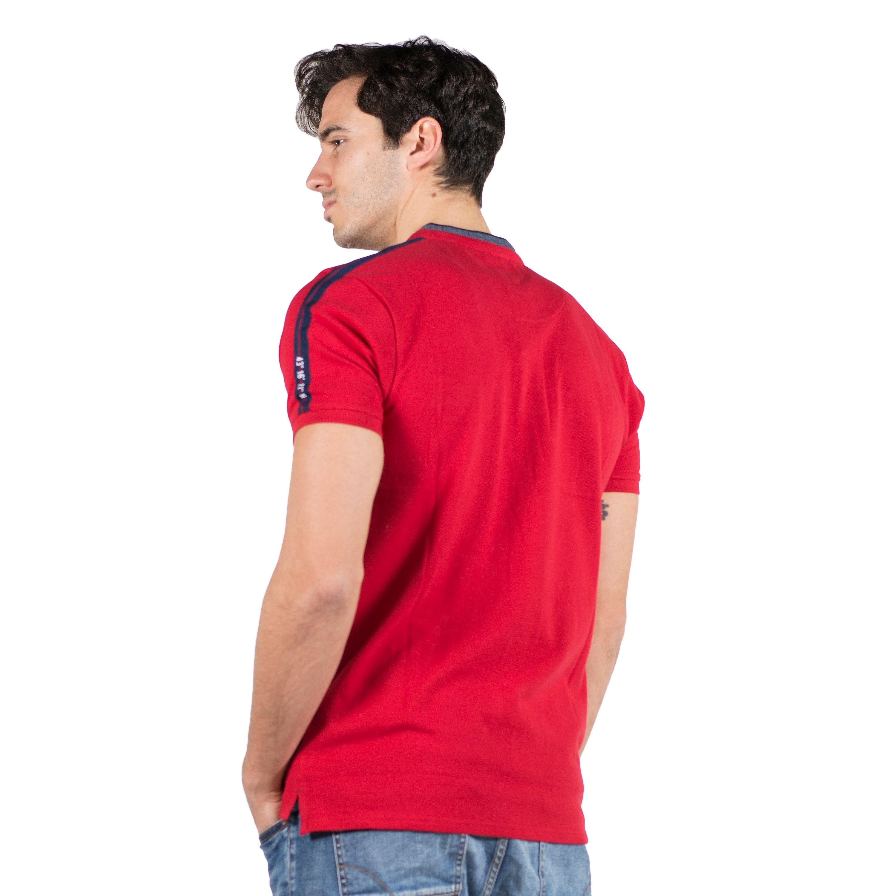 Polo Hombre Cuello Mao Manga Corta con Bolsillos – Koroshi 2011PC26