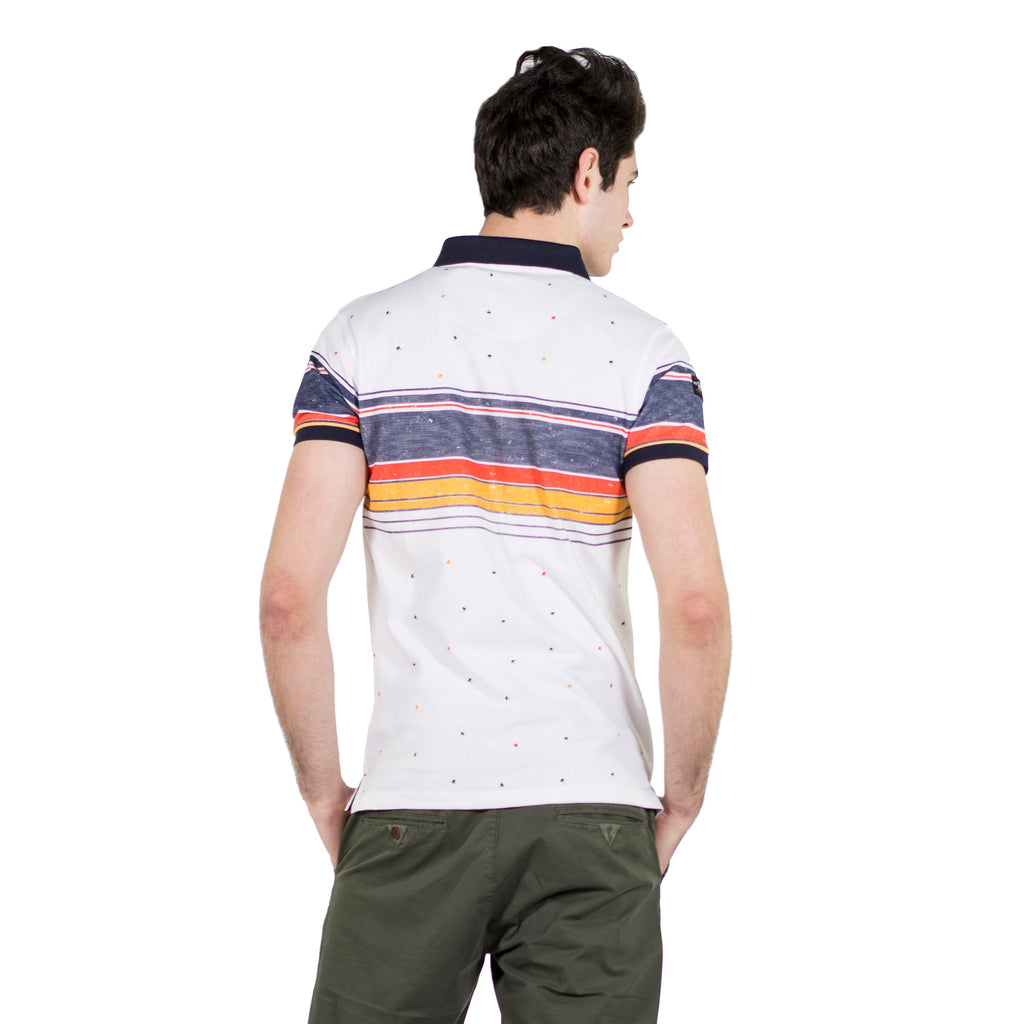 Polo Piqué de Manga Corta Hombre con Rayas – Koroshi 2011PC27
