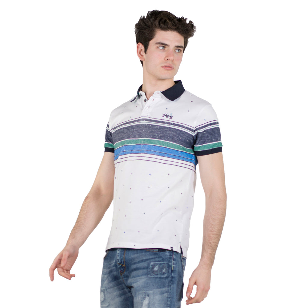 Polo Piqué de Manga Corta Hombre con Rayas – Koroshi 2011PC27