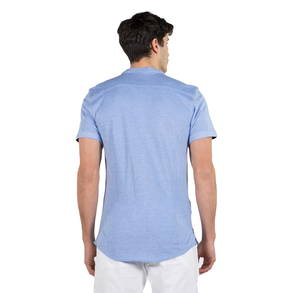 Camisa Hombre Manga Corta Piqué Cuello Mao – Koroshi 2011PC35