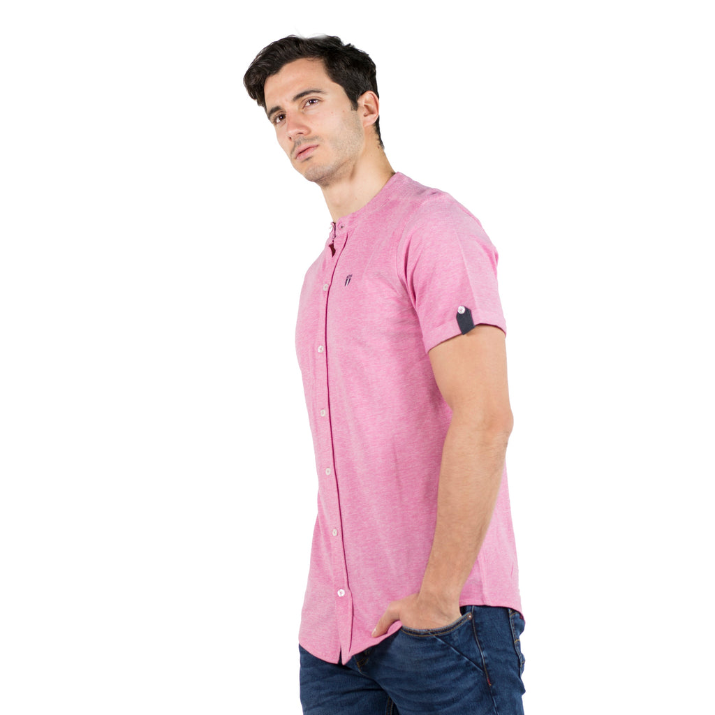 Camisa Hombre Manga Corta Piqué Cuello Mao – Koroshi 2011PC35