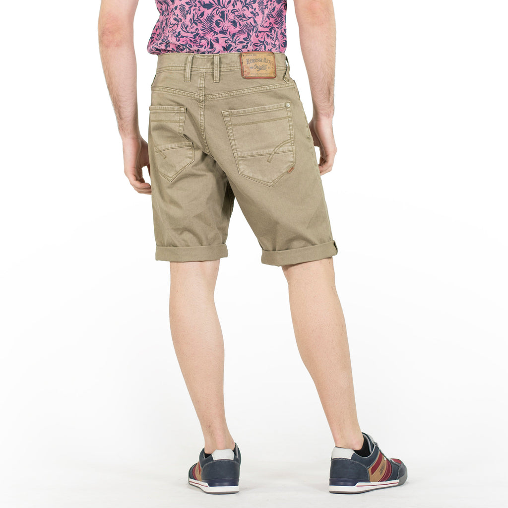 Bermuda Hombre Twill Stretch Regular 5 Bolsillos – Koroshi 2011PS00
