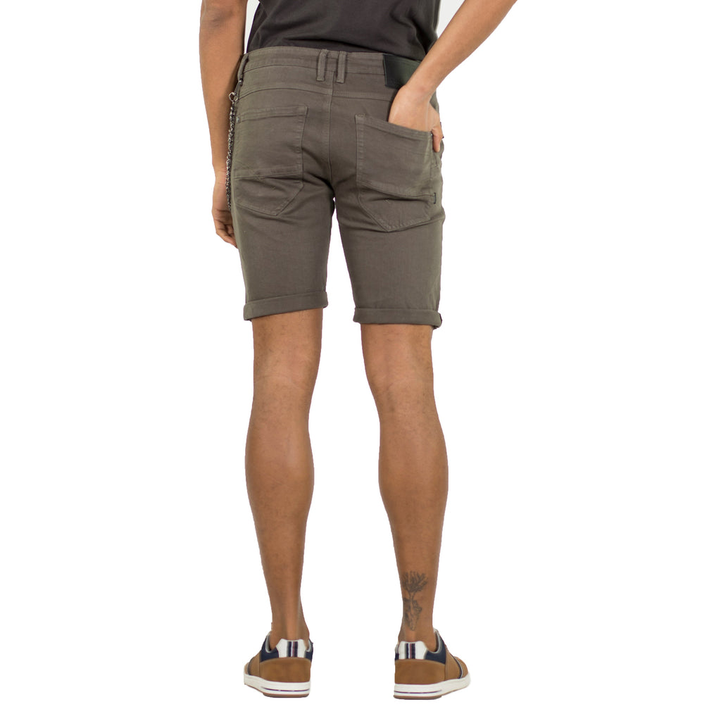 Bermuda Hombre Twill Slim Cadena Extraíble – Koroshi 2011PS03