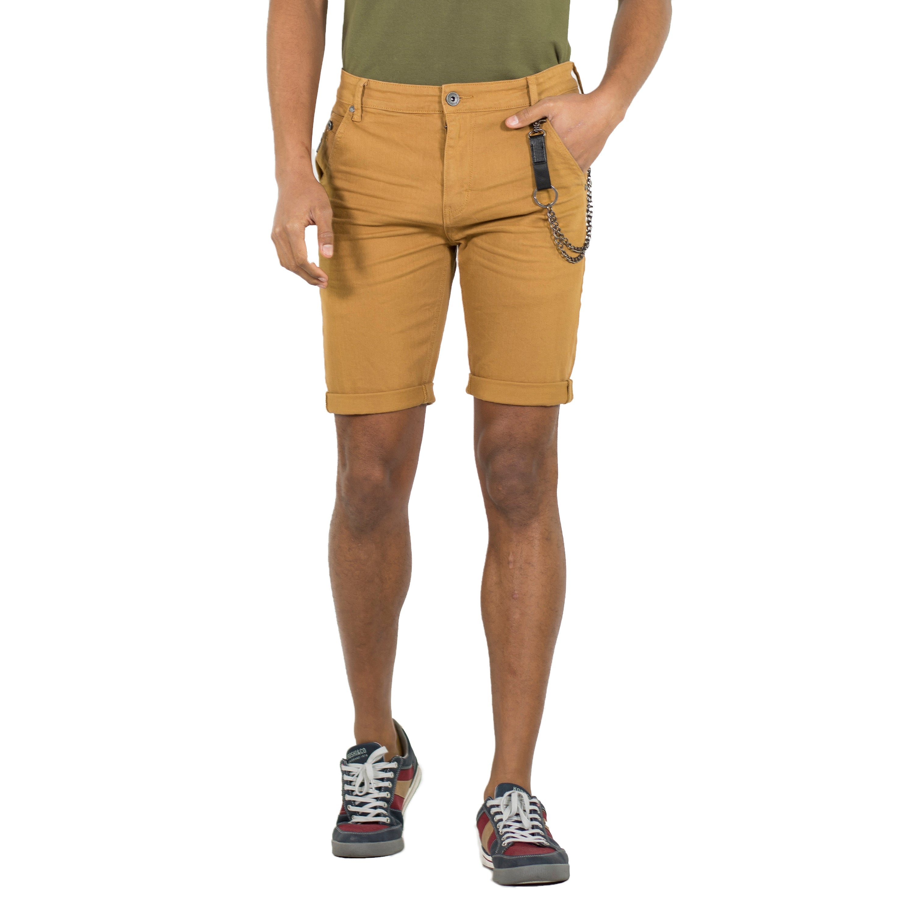 Bermuda Hombre Twill Slim Cadena Extraíble – Koroshi 2011PS03