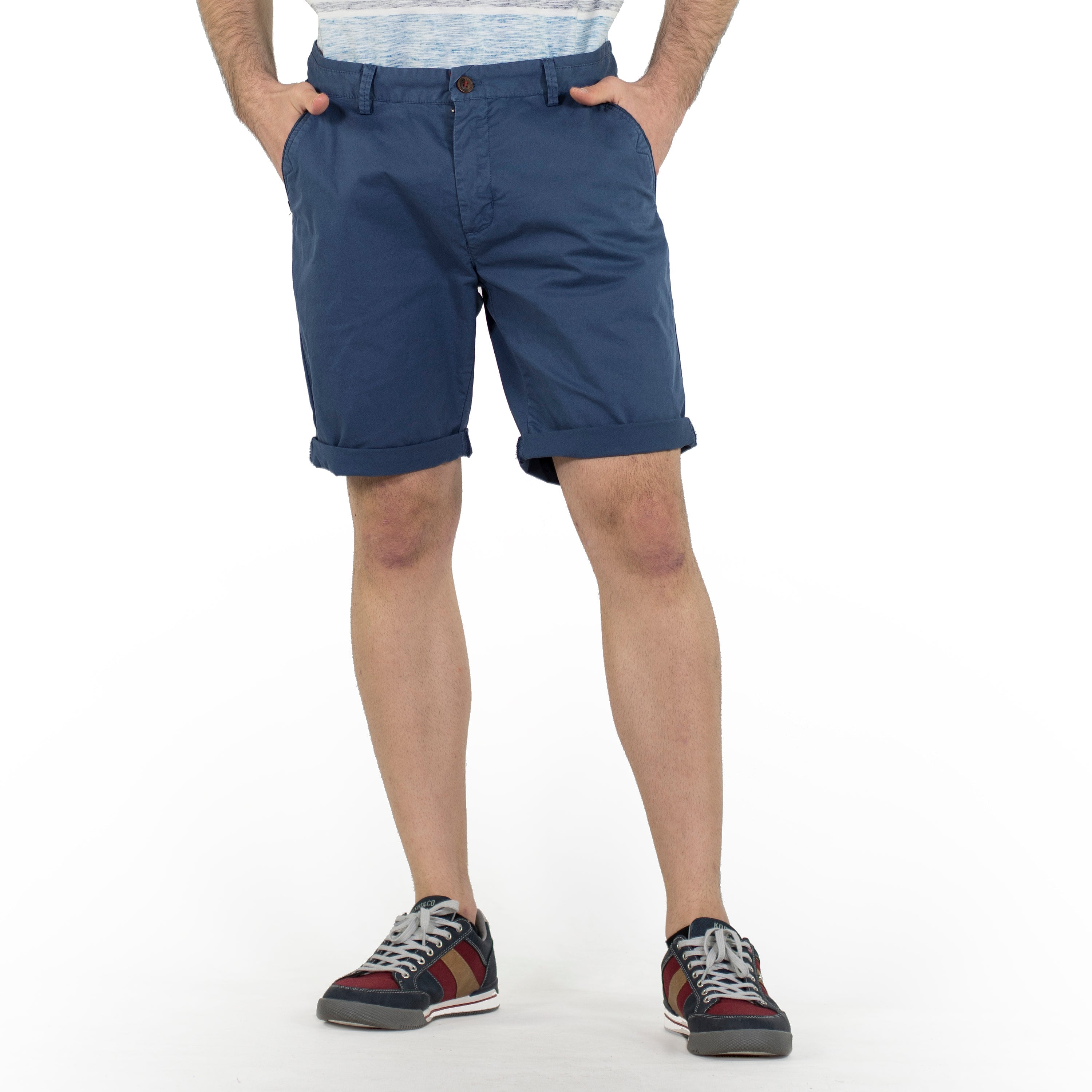 Bermuda Hombre Chino Algodón Ribete Contraste – Koroshi 2011PS06
