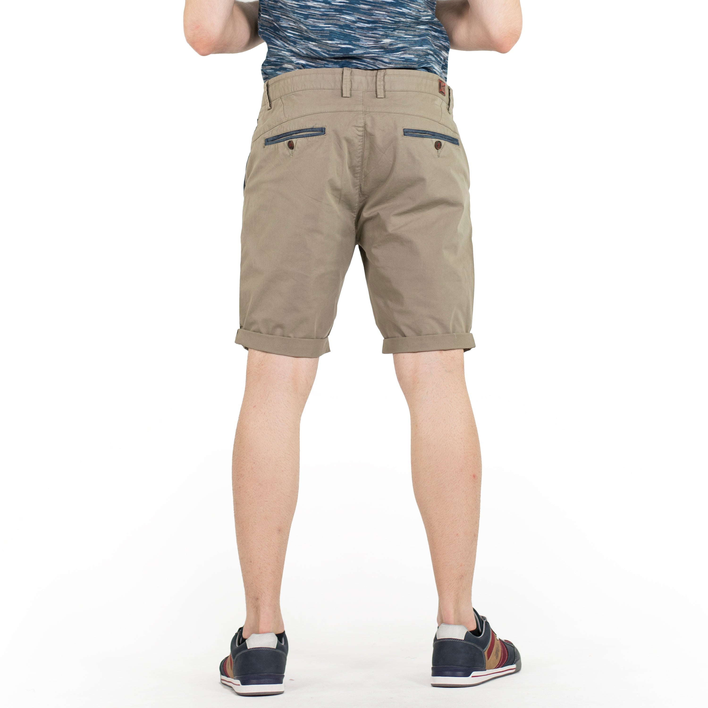 Bermuda Hombre Chino Algodón Ribete Contraste – Koroshi 2011PS06