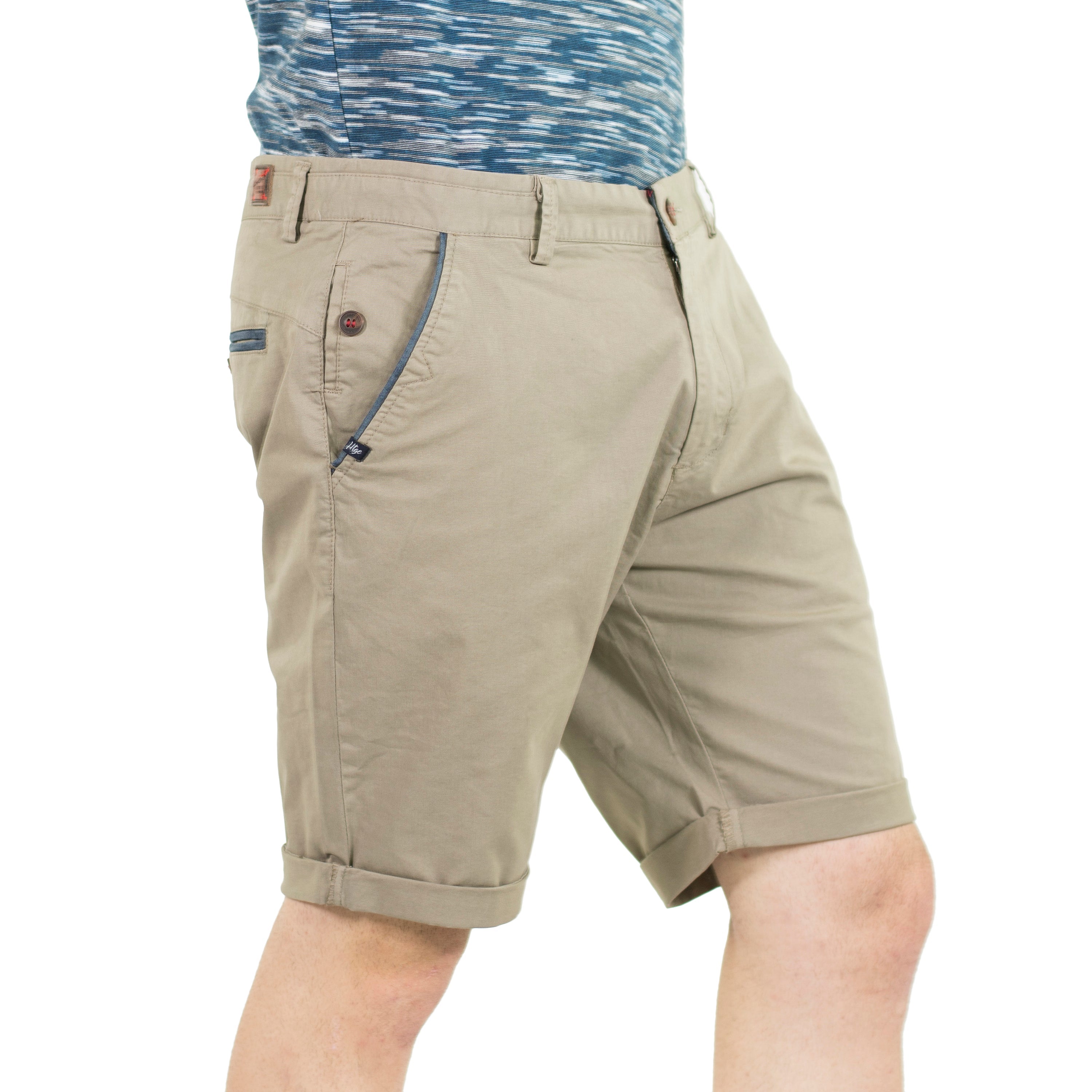 Bermuda Hombre Chino Algodón Ribete Contraste – Koroshi 2011PS06