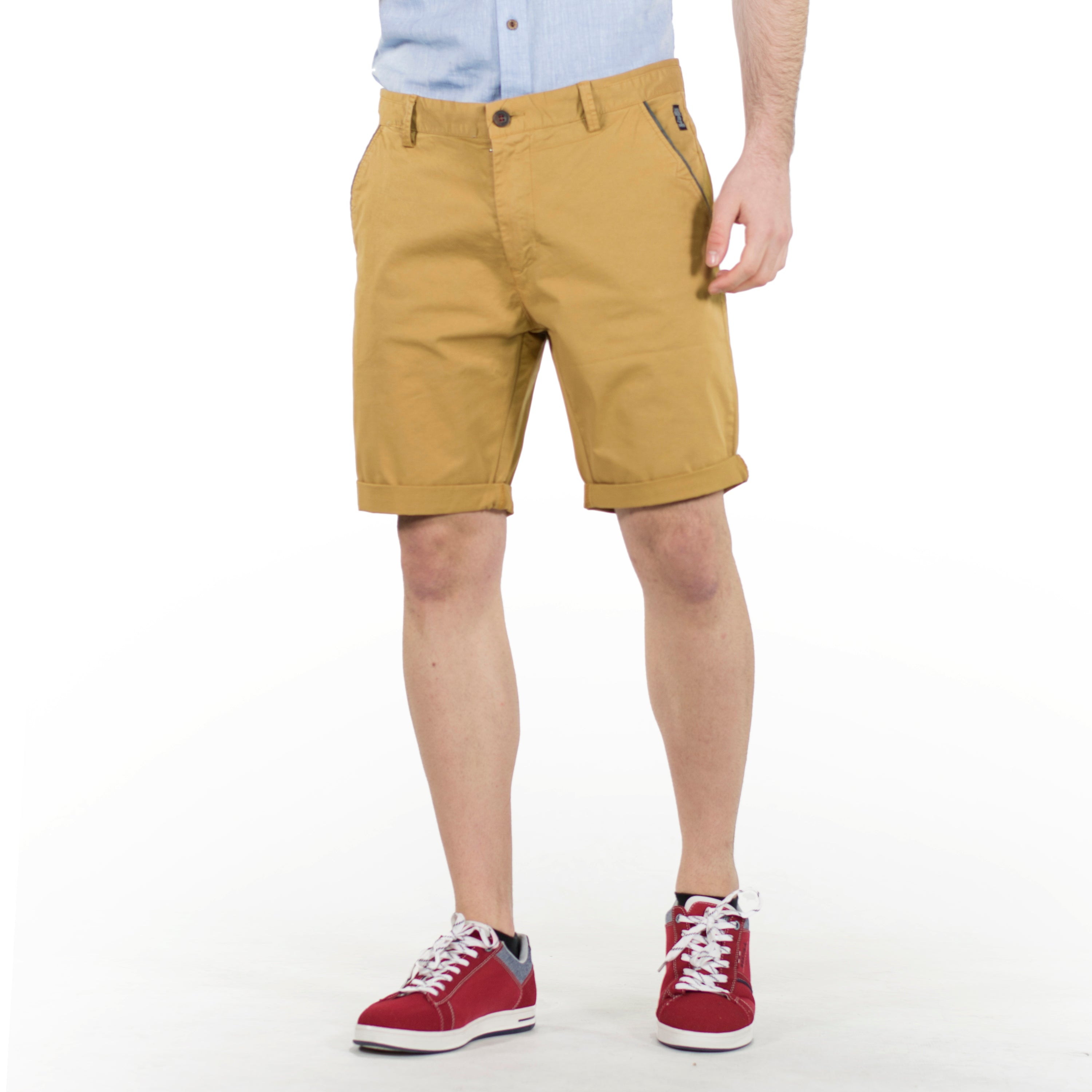 Bermuda Hombre Chino Algodón Ribete Contraste – Koroshi 2011PS06