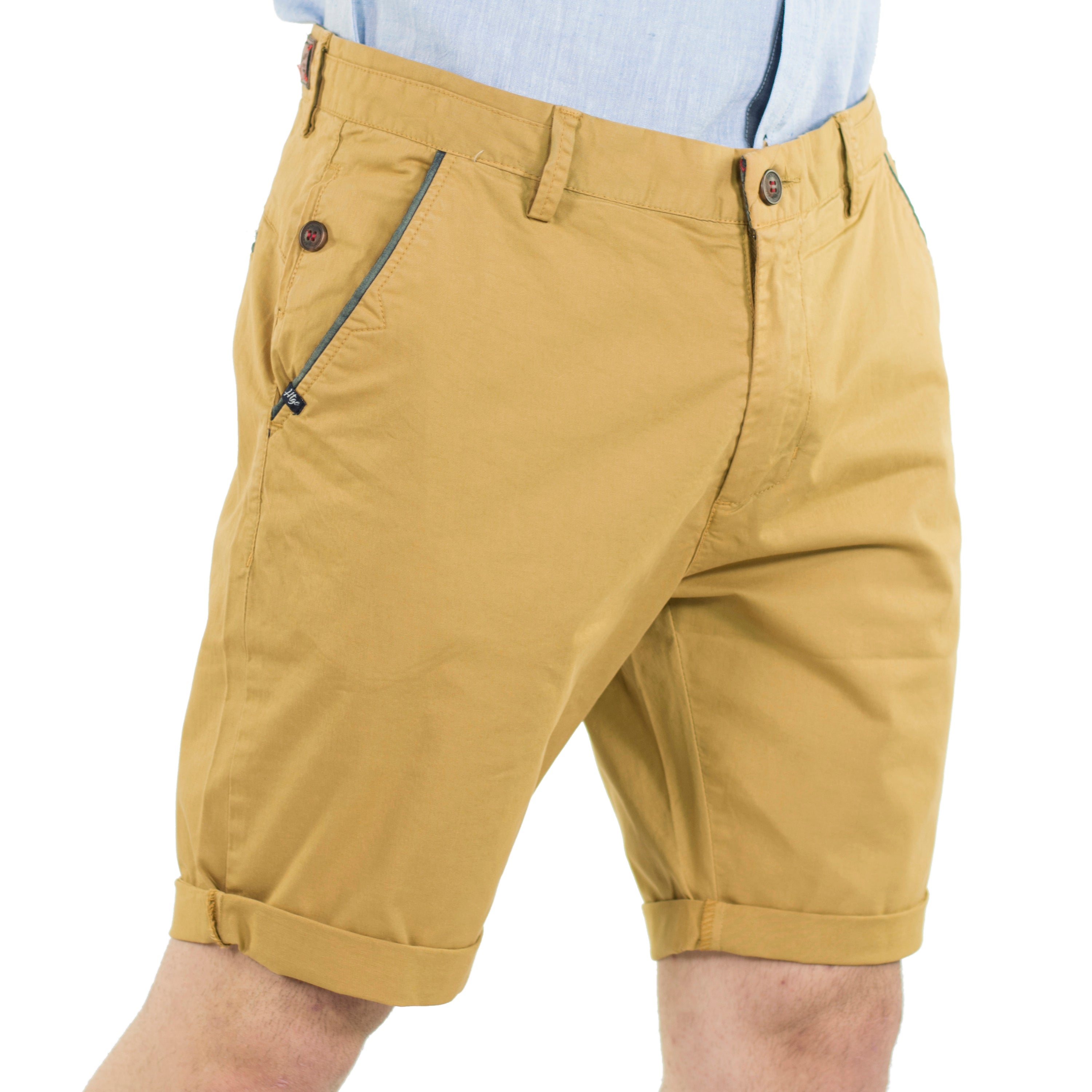 Bermuda Hombre Chino Algodón Ribete Contraste – Koroshi 2011PS06