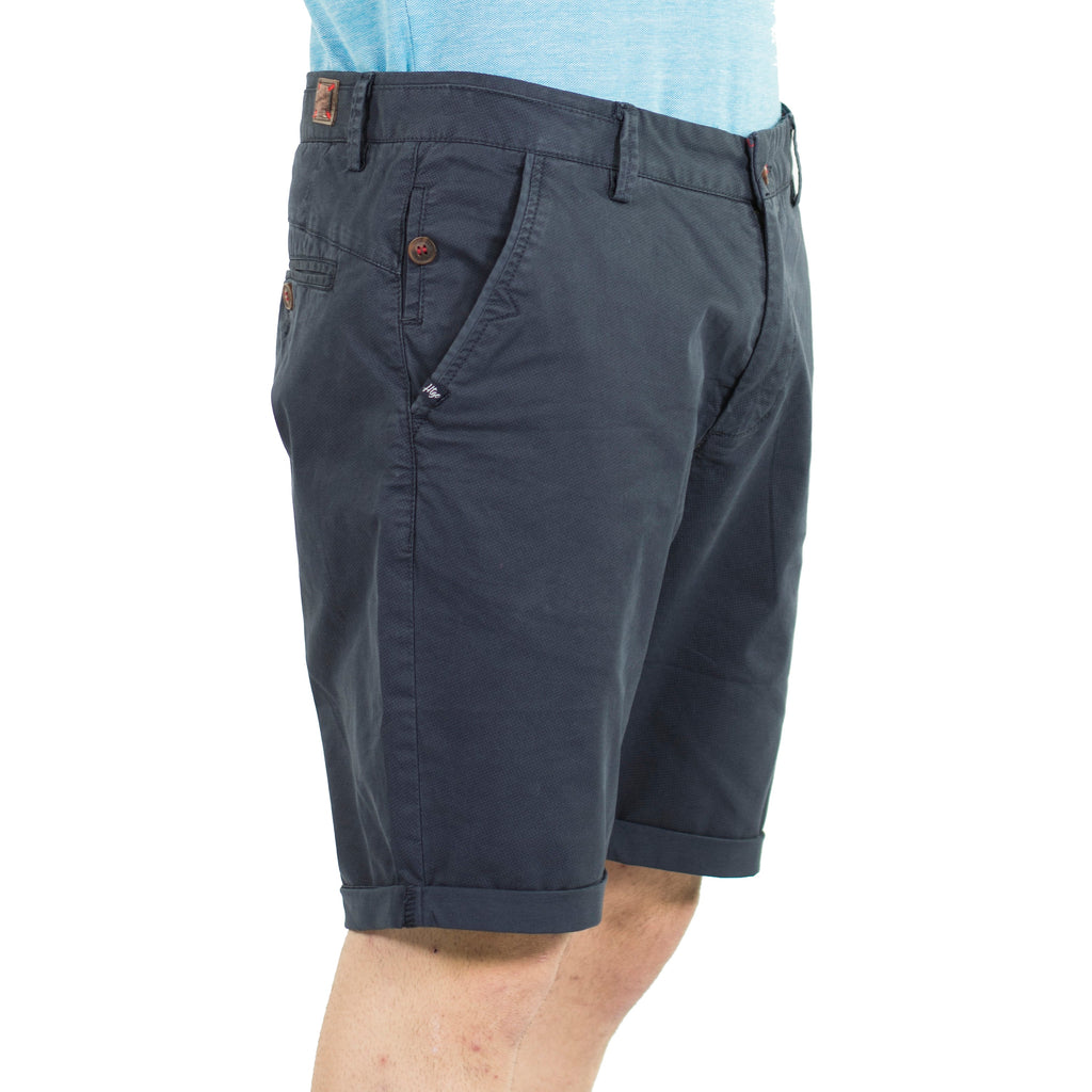 Bermuda Chino con Micro Estampado y Acabado en Vuelta Hombre – Koroshi 2011PS08