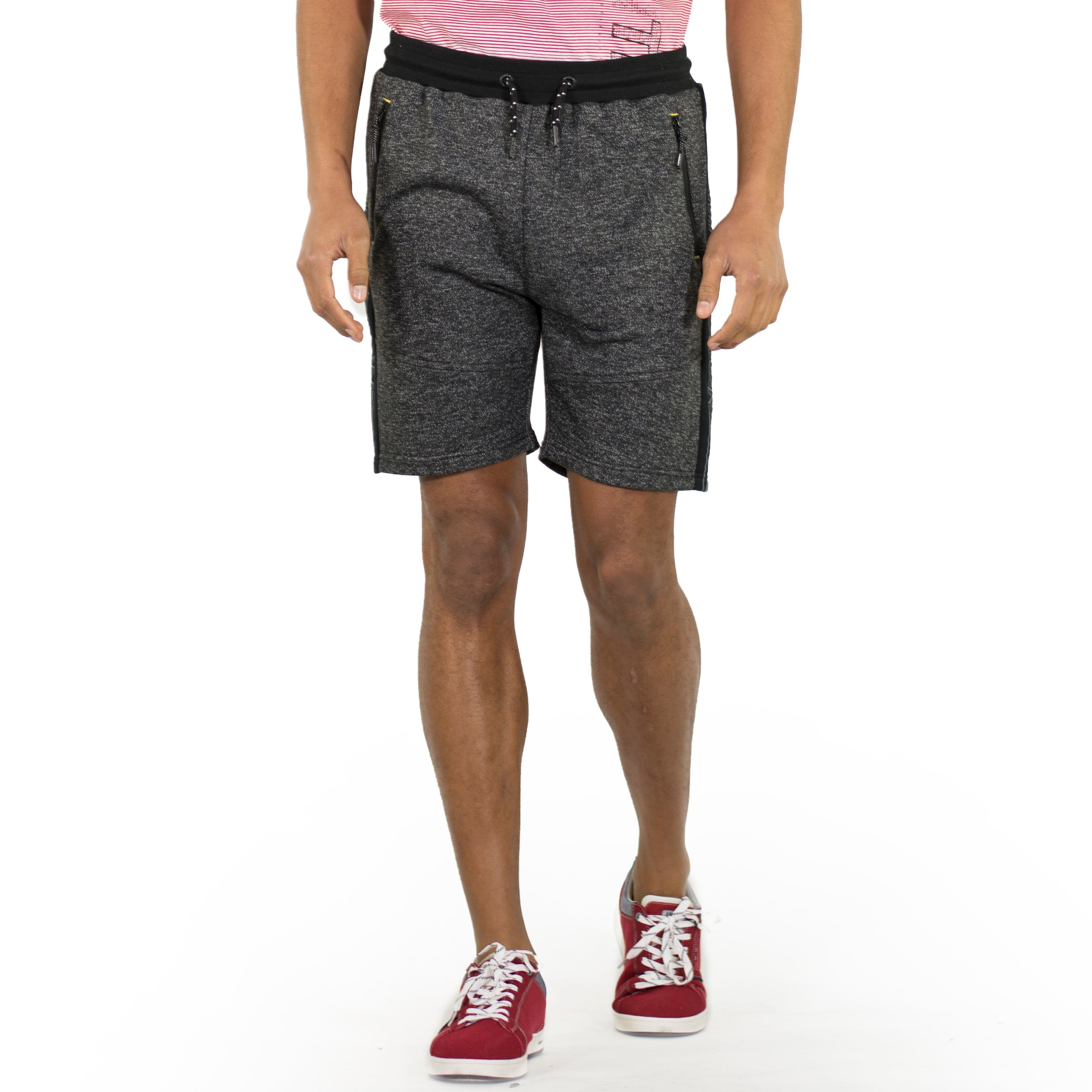 Bermuda Jogger de Felpa con Estampado Lateral Hombre – Koroshi 2011PS95