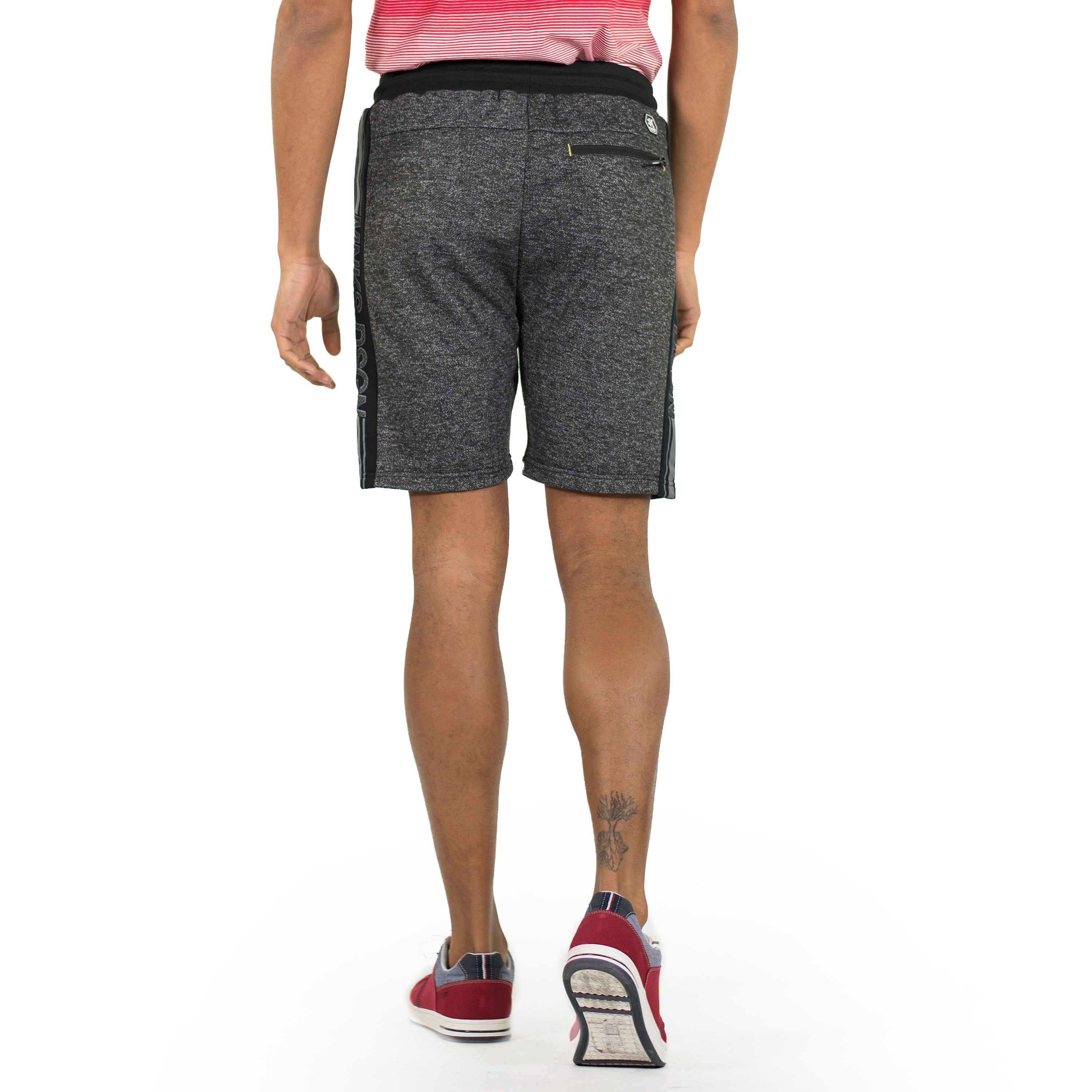 Bermuda Jogger de Felpa con Estampado Lateral Hombre – Koroshi 2011PS95