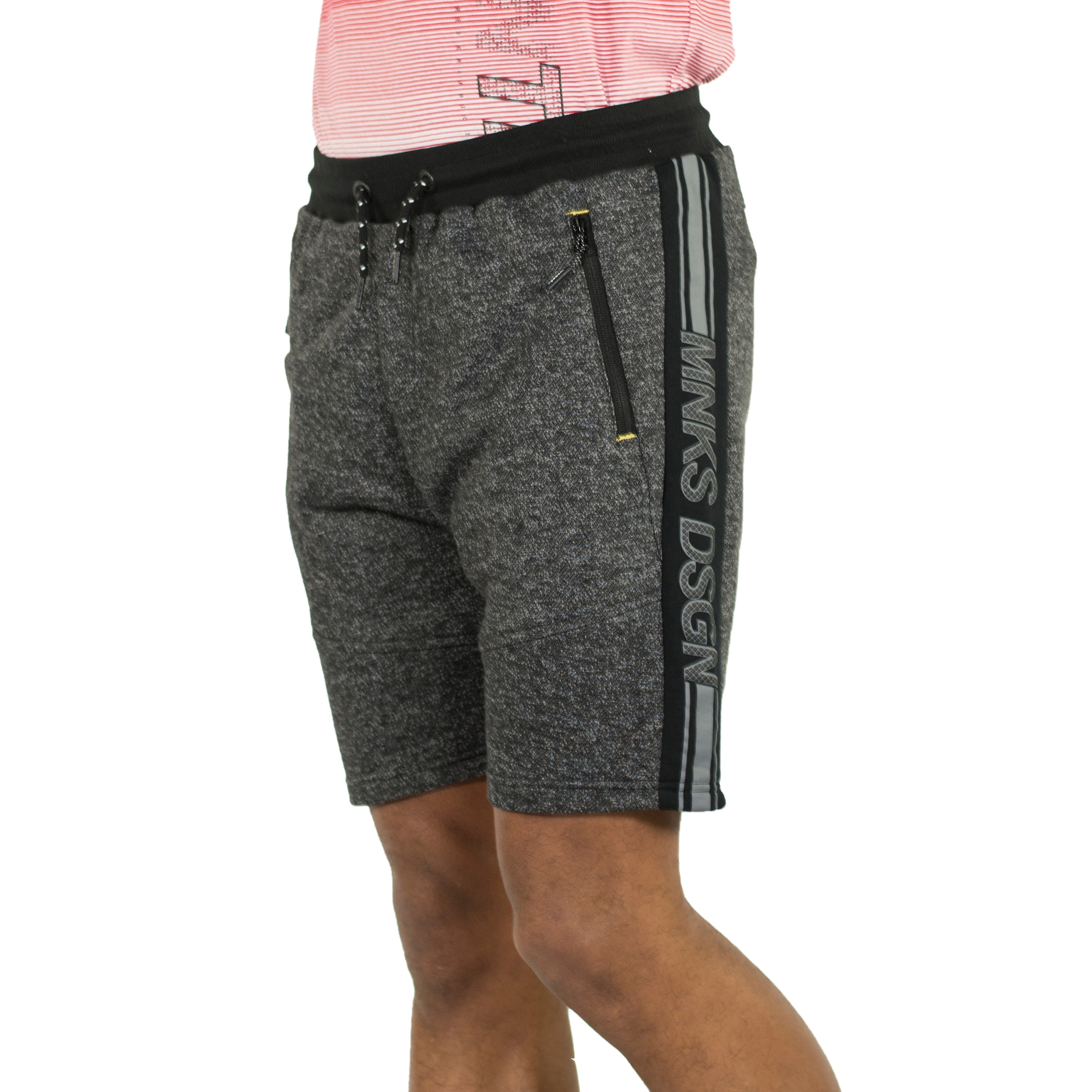 Bermuda Jogger de Felpa con Estampado Lateral Hombre – Koroshi 2011PS95