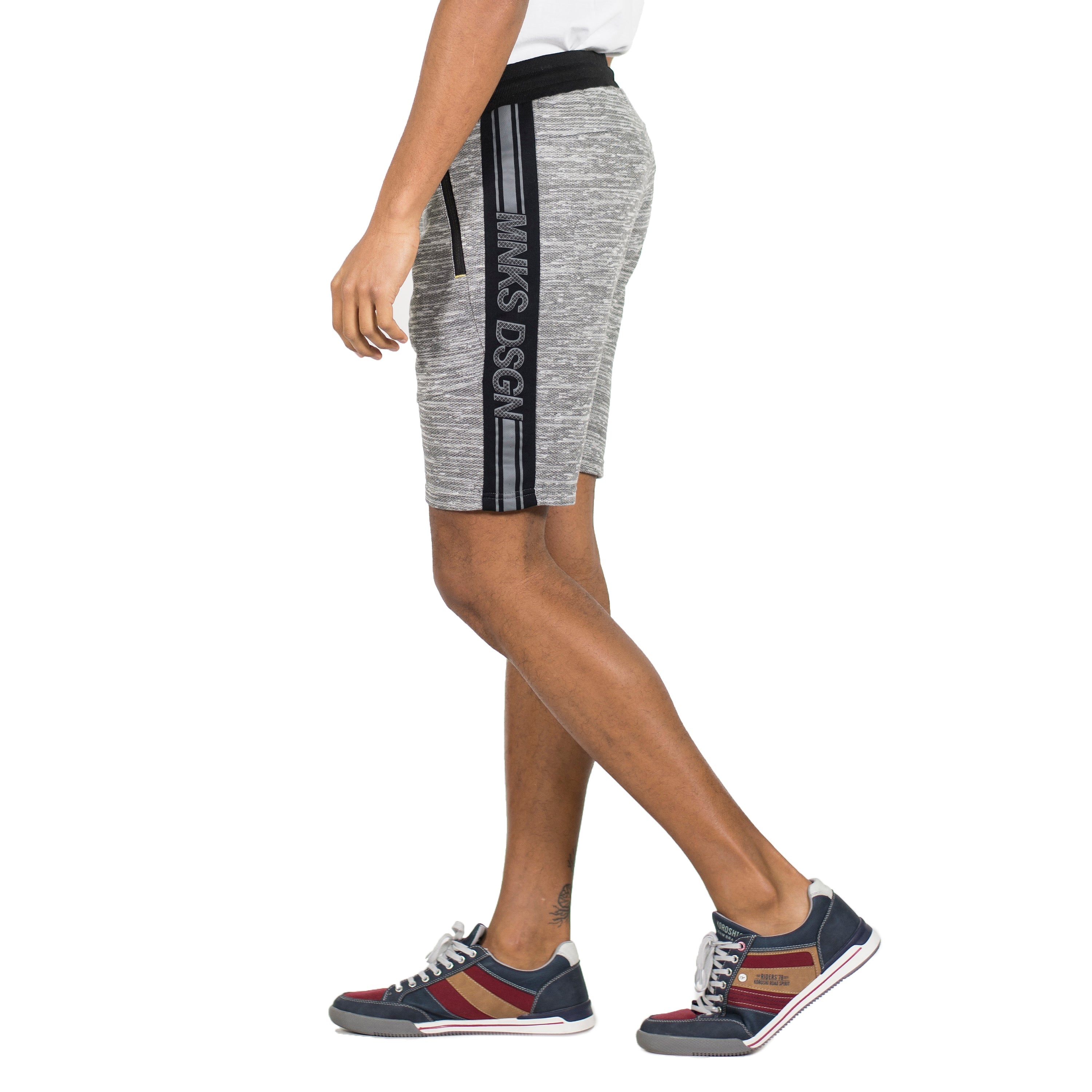Bermuda Jogger de Felpa con Estampado Lateral Hombre – Koroshi 2011PS95
