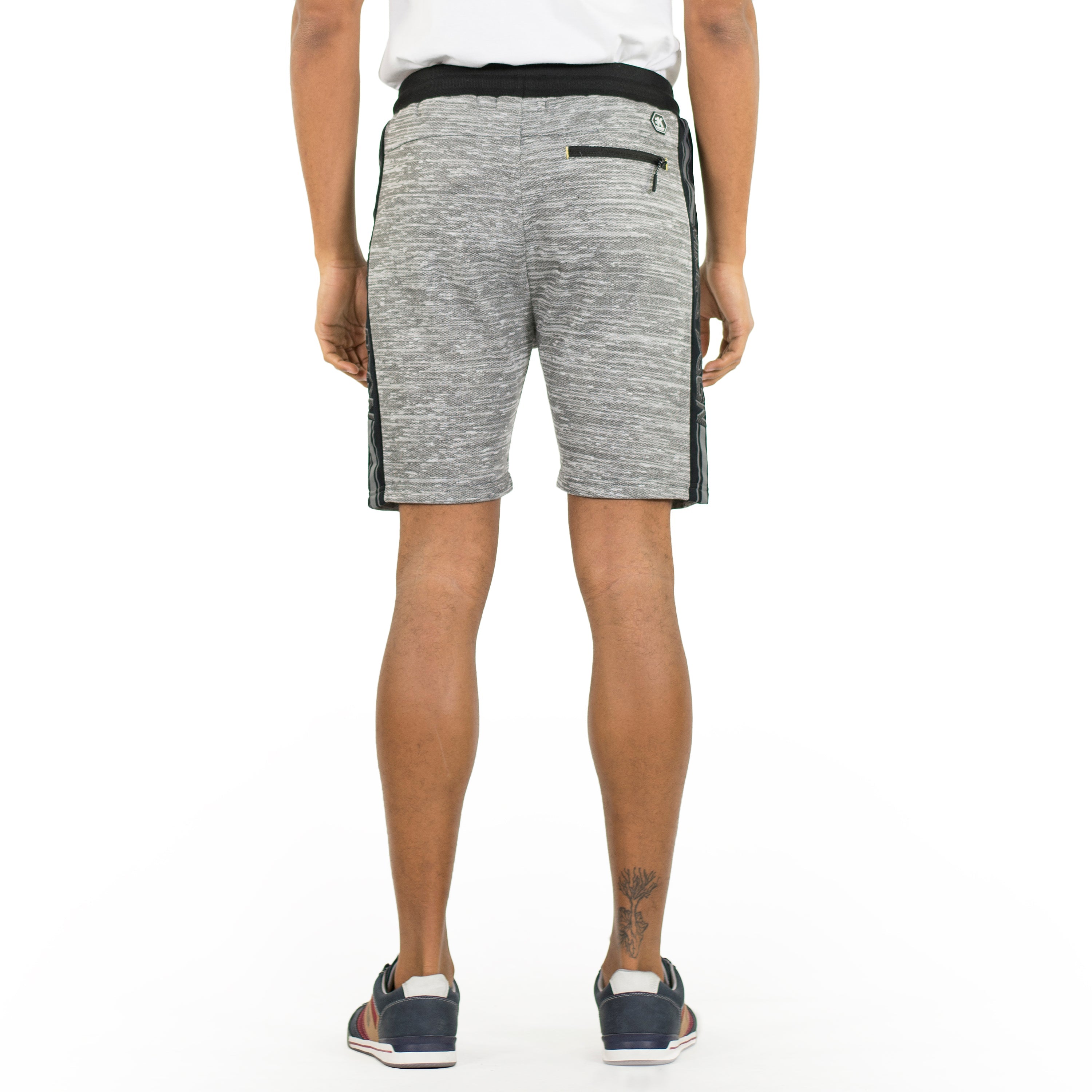 Bermuda Jogger de Felpa con Estampado Lateral Hombre – Koroshi 2011PS95