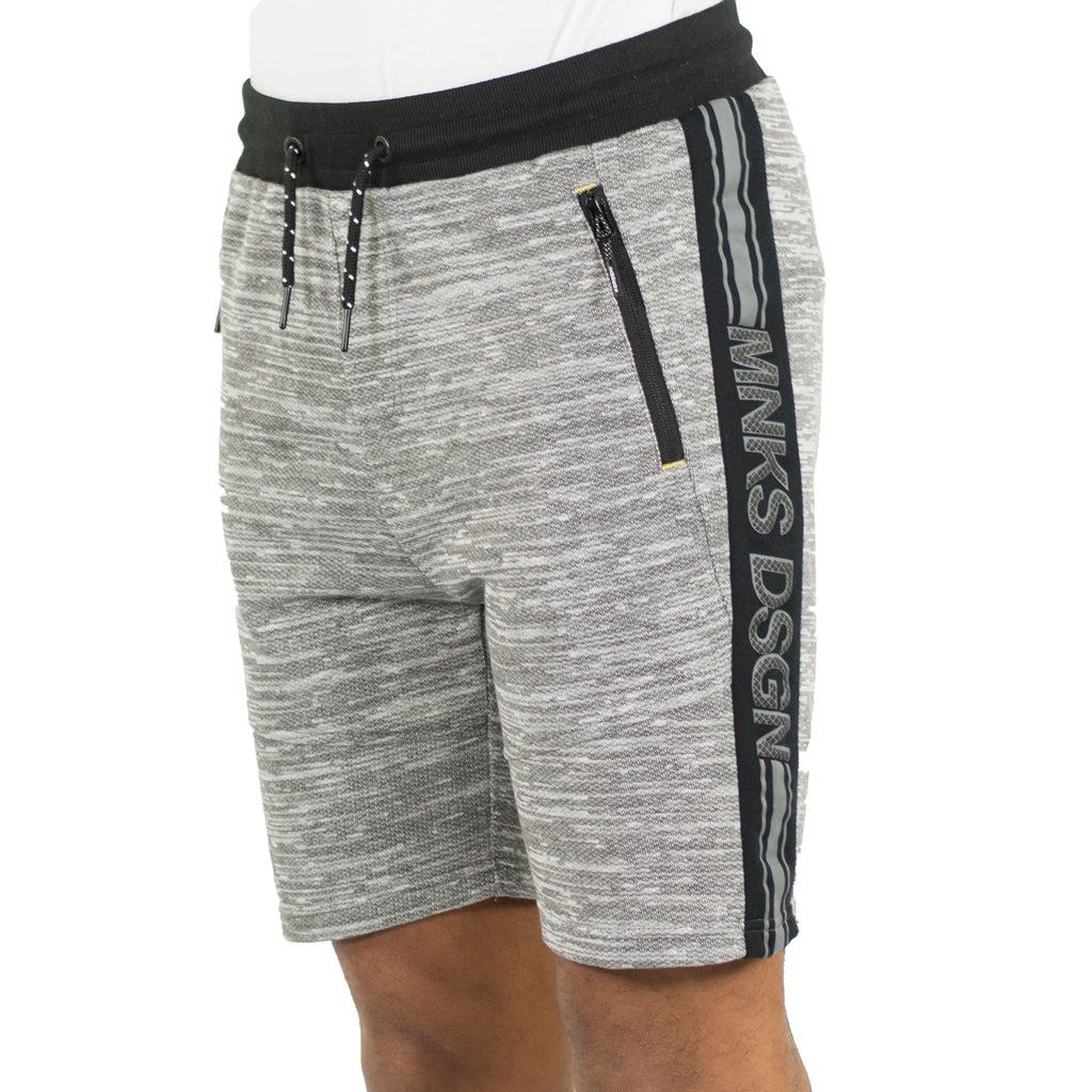 Bermuda Jogger de Felpa con Estampado Lateral Hombre – Koroshi 2011PS95