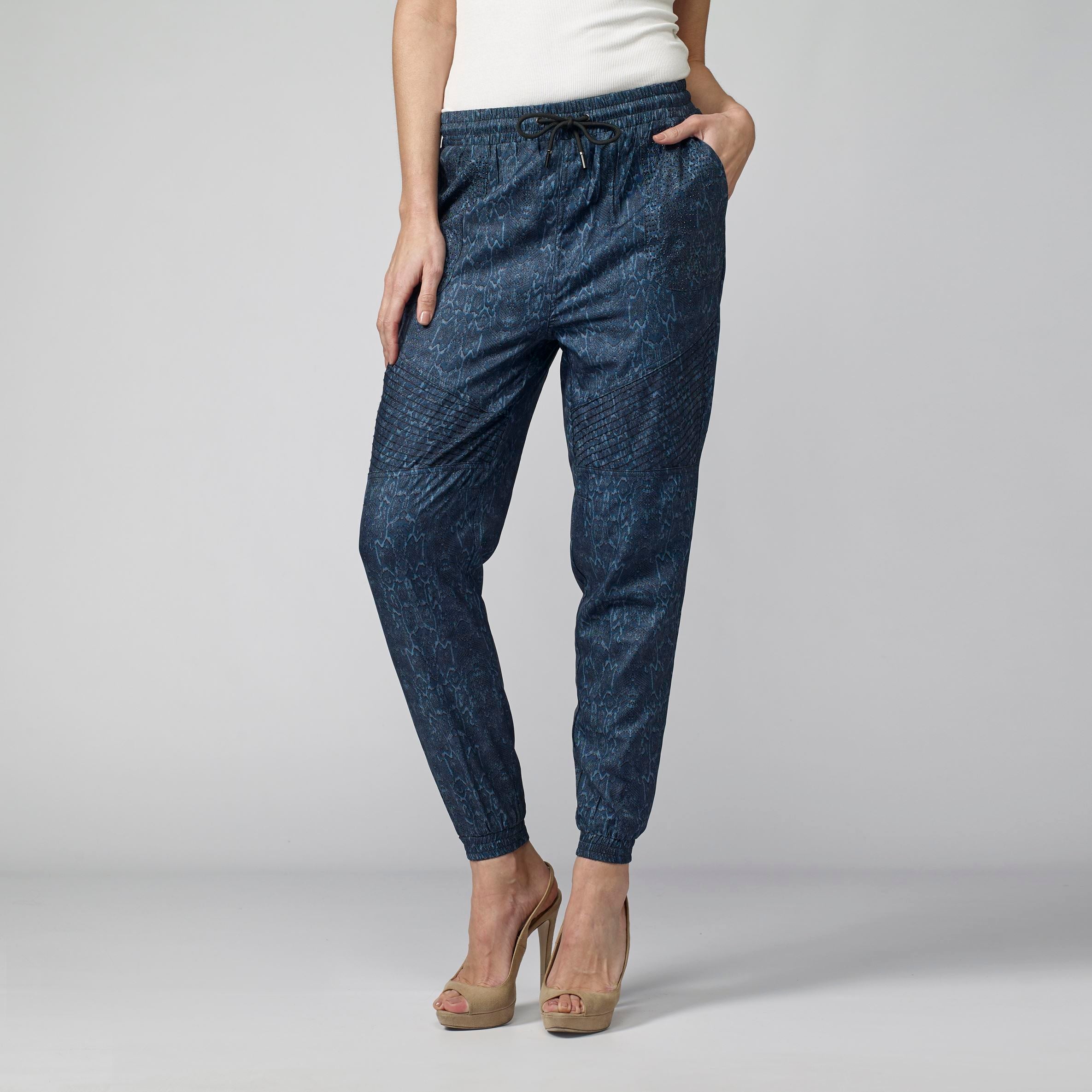 Pantalón Jogger Mujer Lyocell Cintura Elástica – Koroshi Azul Índigo