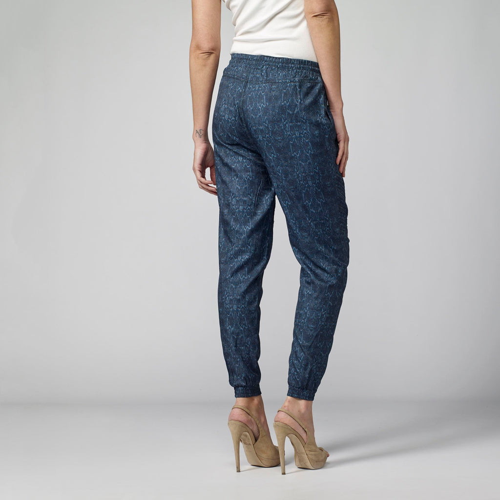 Pantalón Jogger Mujer Lyocell Cintura Elástica – Koroshi Azul Índigo