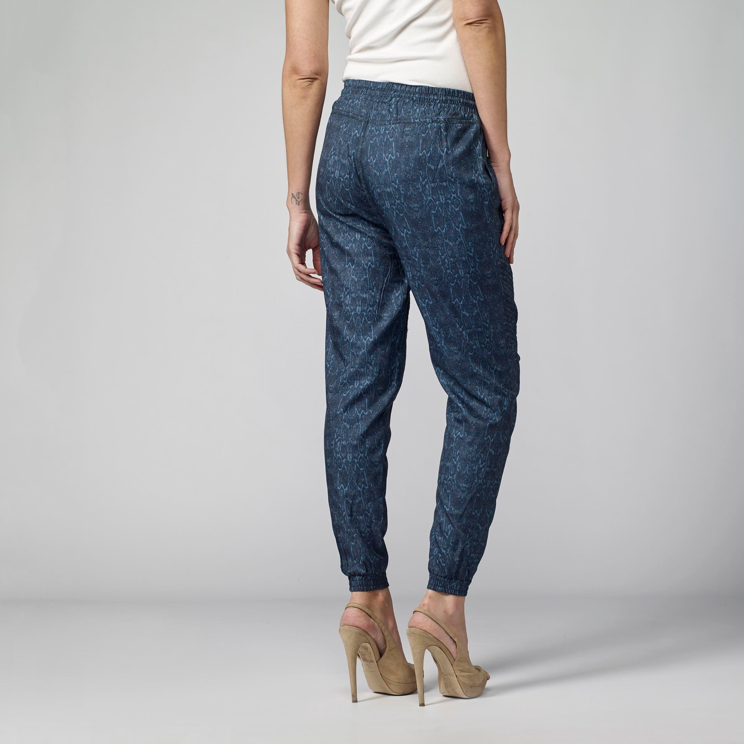 Pantalón Jogger Mujer Lyocell Cintura Elástica – Koroshi Azul Índigo
