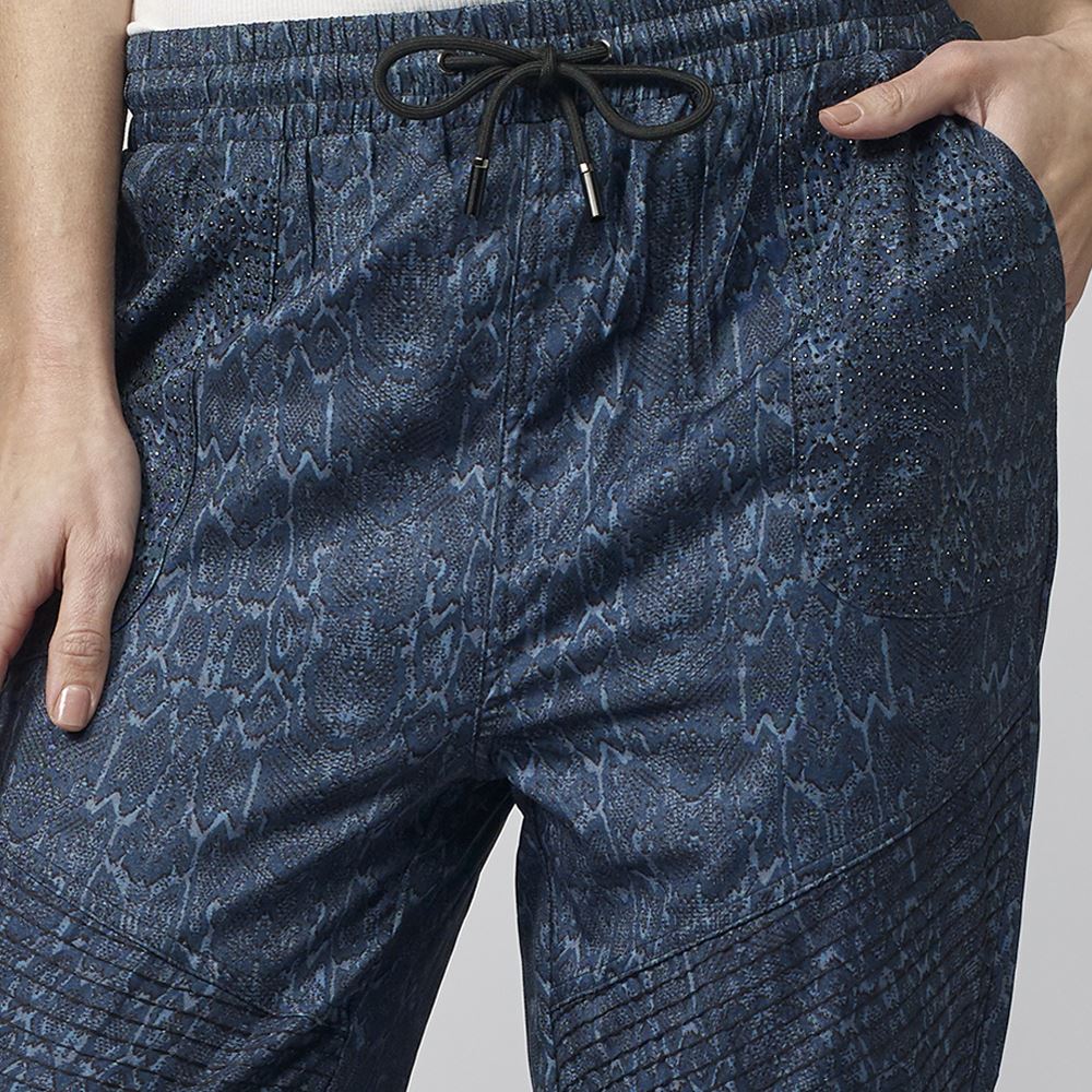 Pantalón Jogger Mujer Lyocell Cintura Elástica – Koroshi Azul Índigo
